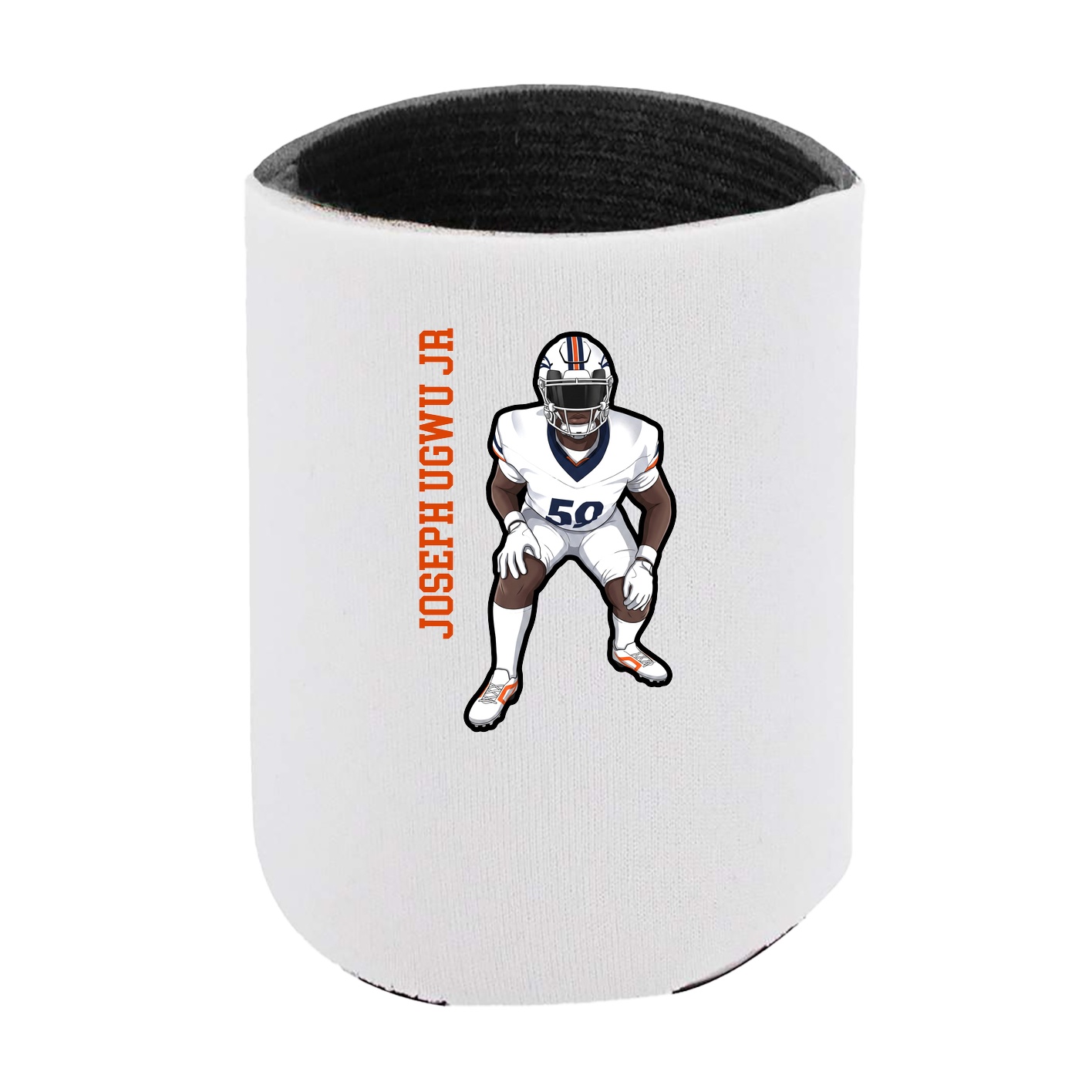 Can Holder — Name Vertical in White
