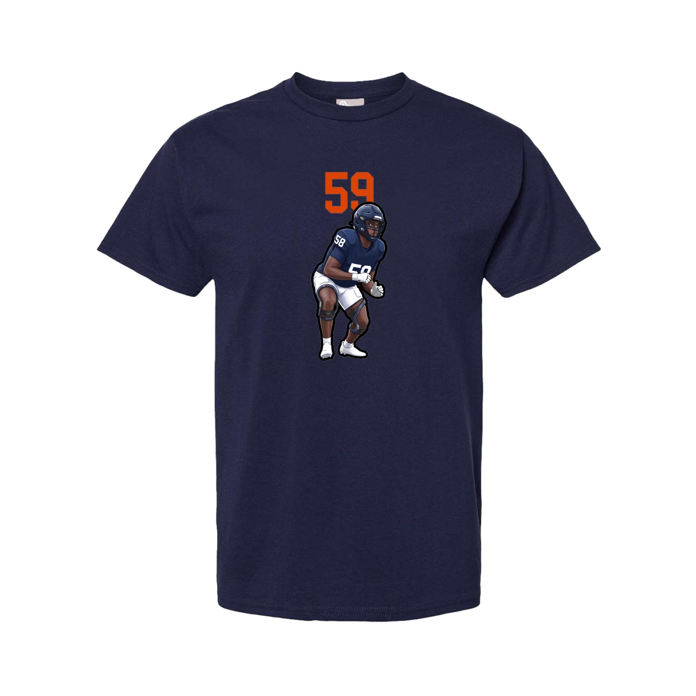 Youth Tee — Number Top in Navy