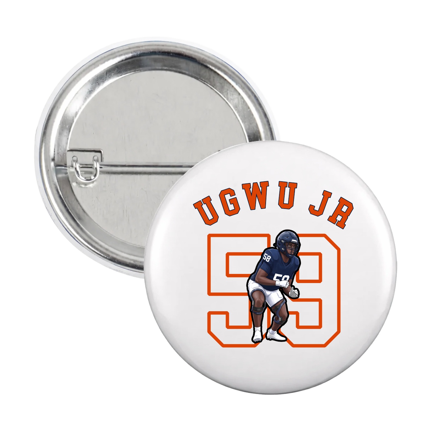 Game Day Button — Shirsey Arch in White