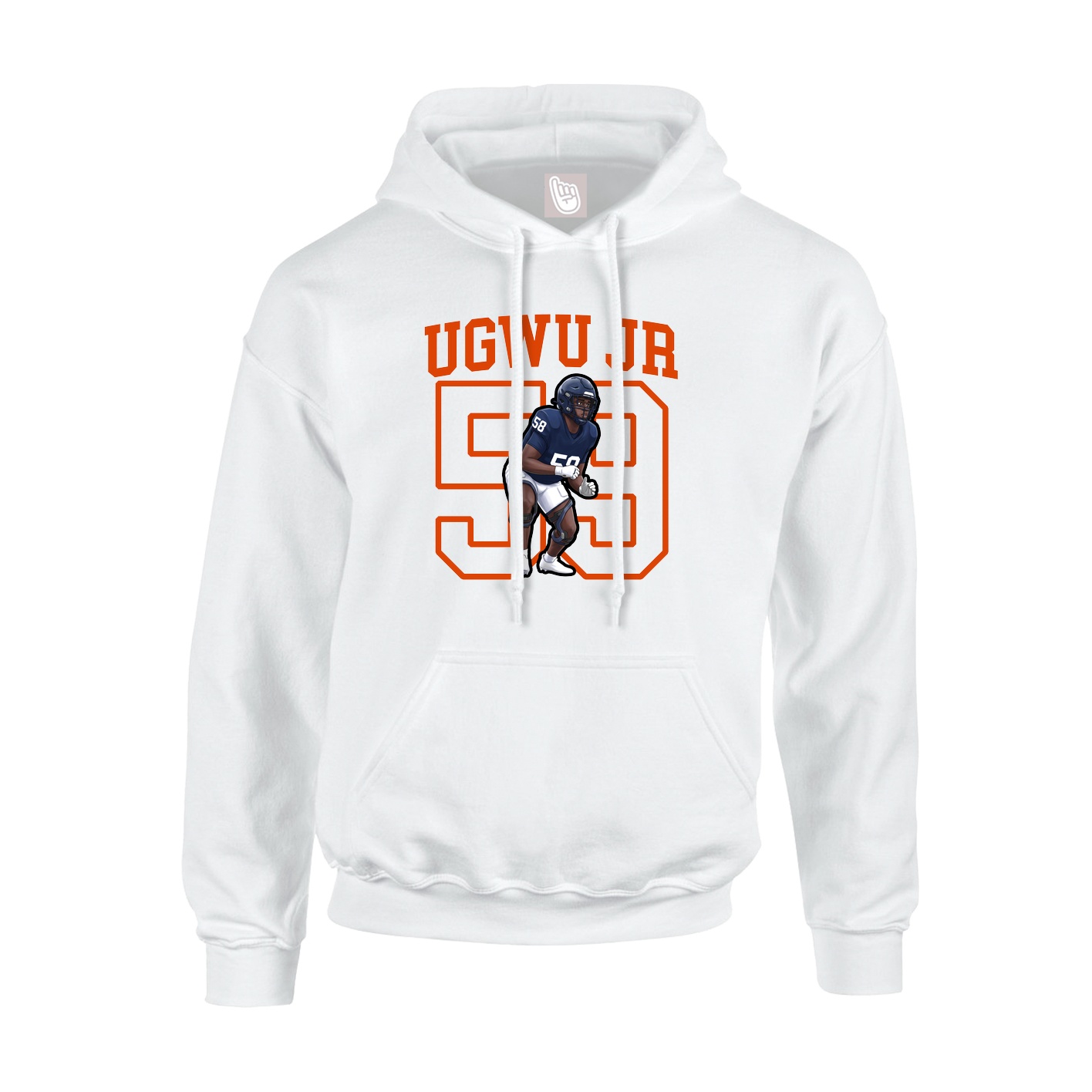 Hoodie — Shirsey in White