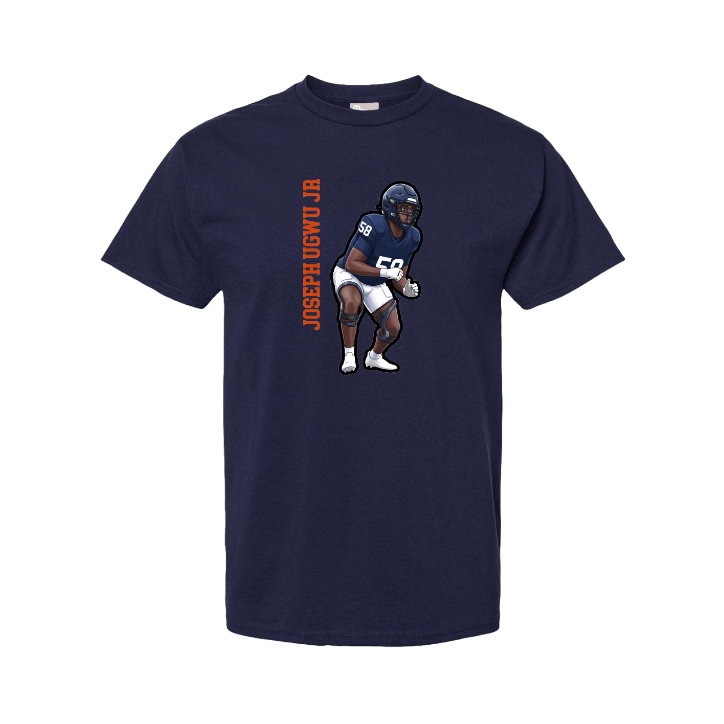 Youth Tee — Name Vertical in Navy