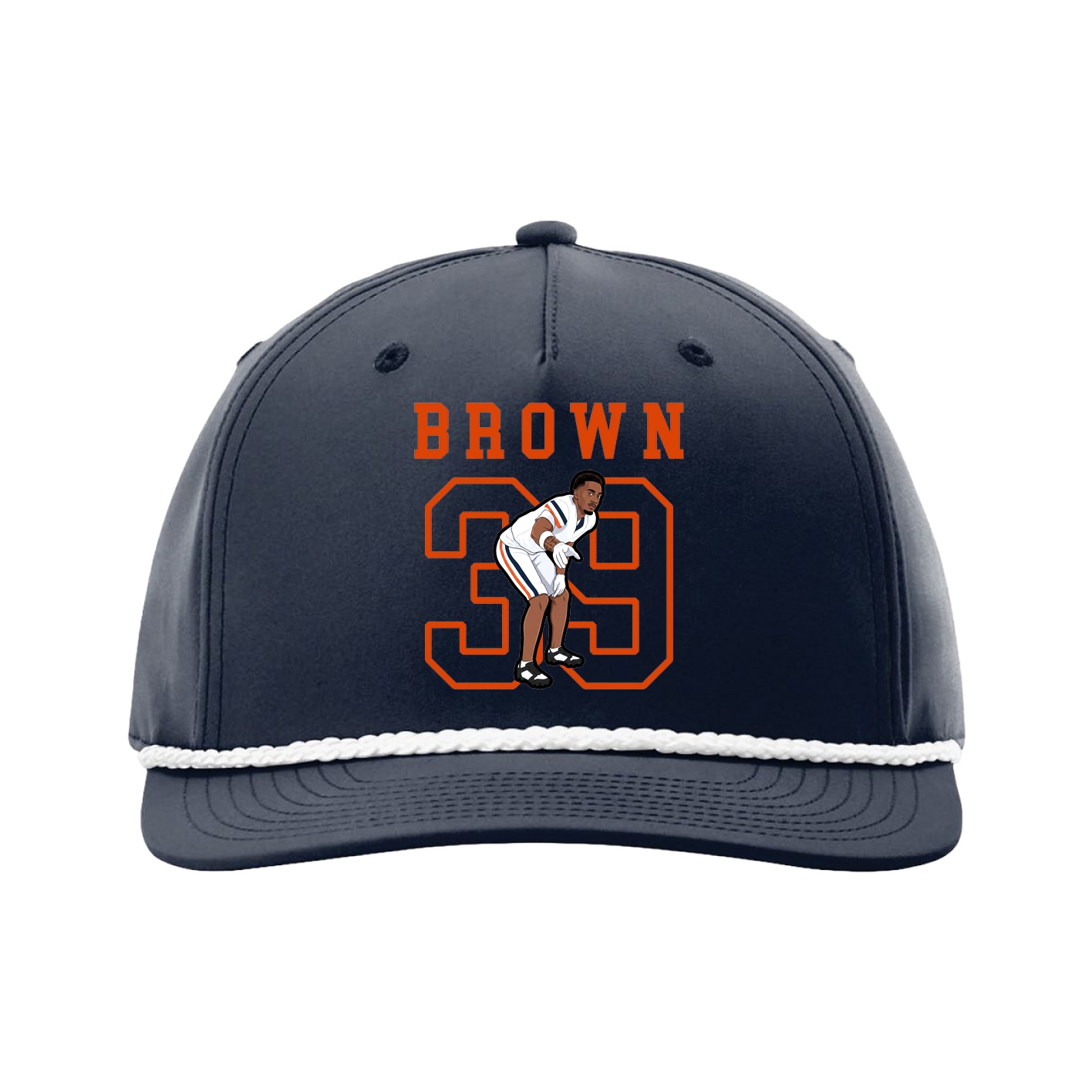 Five-Panel Classic Rope Cap — Shirsey in Navy