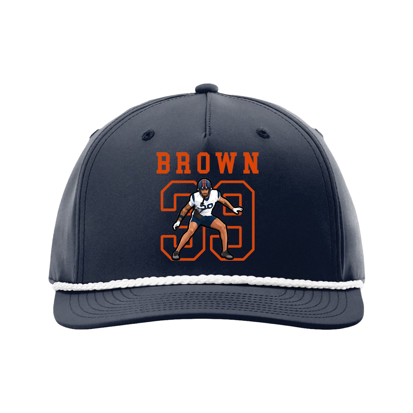 Five-Panel Classic Rope Cap — Shirsey in Navy