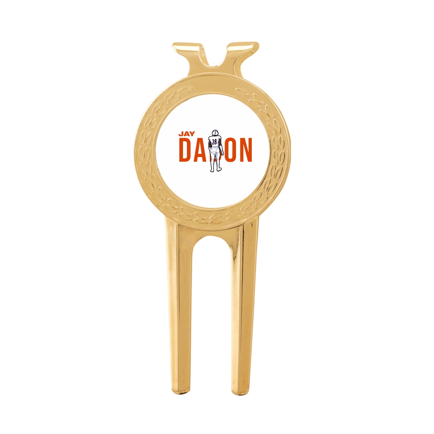 Divot Tool with Ball Marker — Player Name in Classic