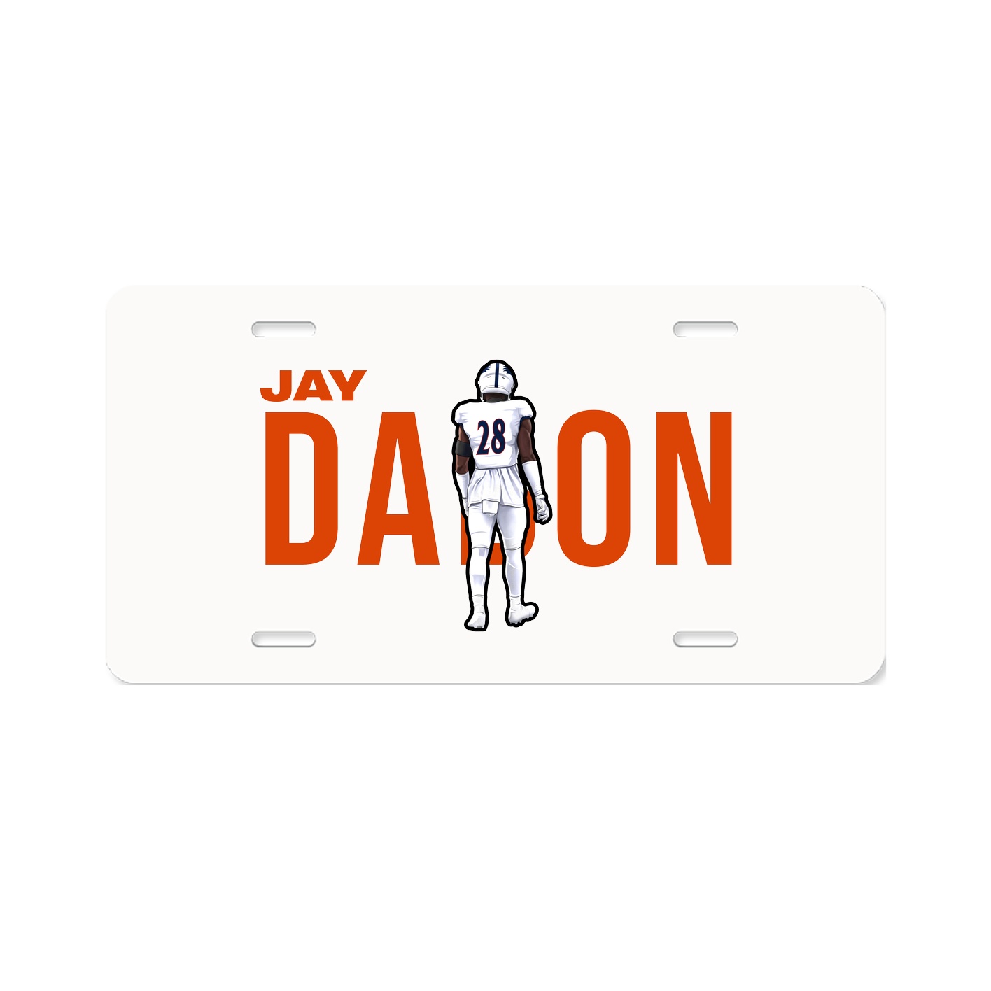 License Plate — Player Name in Classic