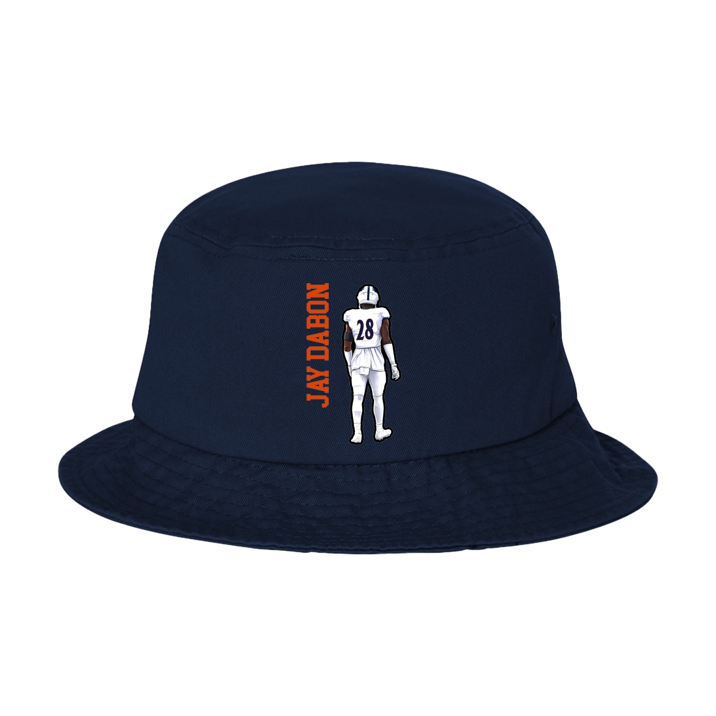 Bucket Cap — Name Vertical in Navy