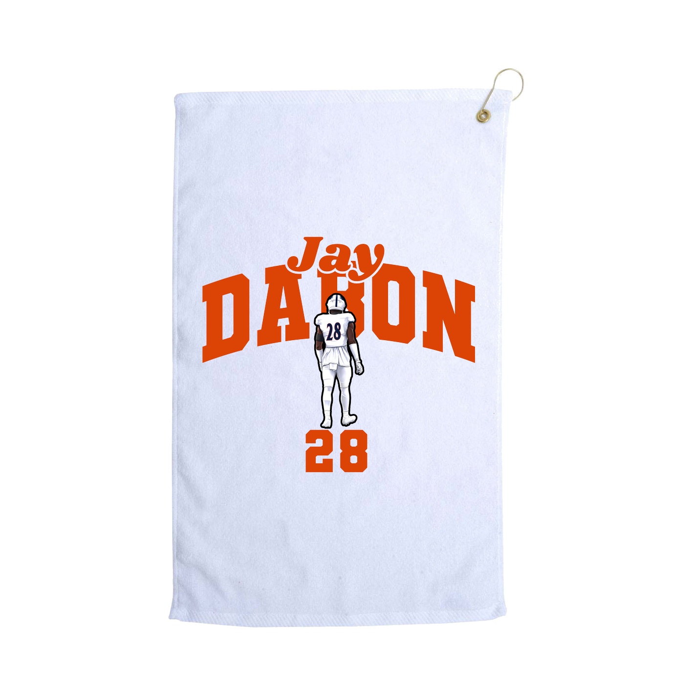 Golf Towel — Signature Arch in White