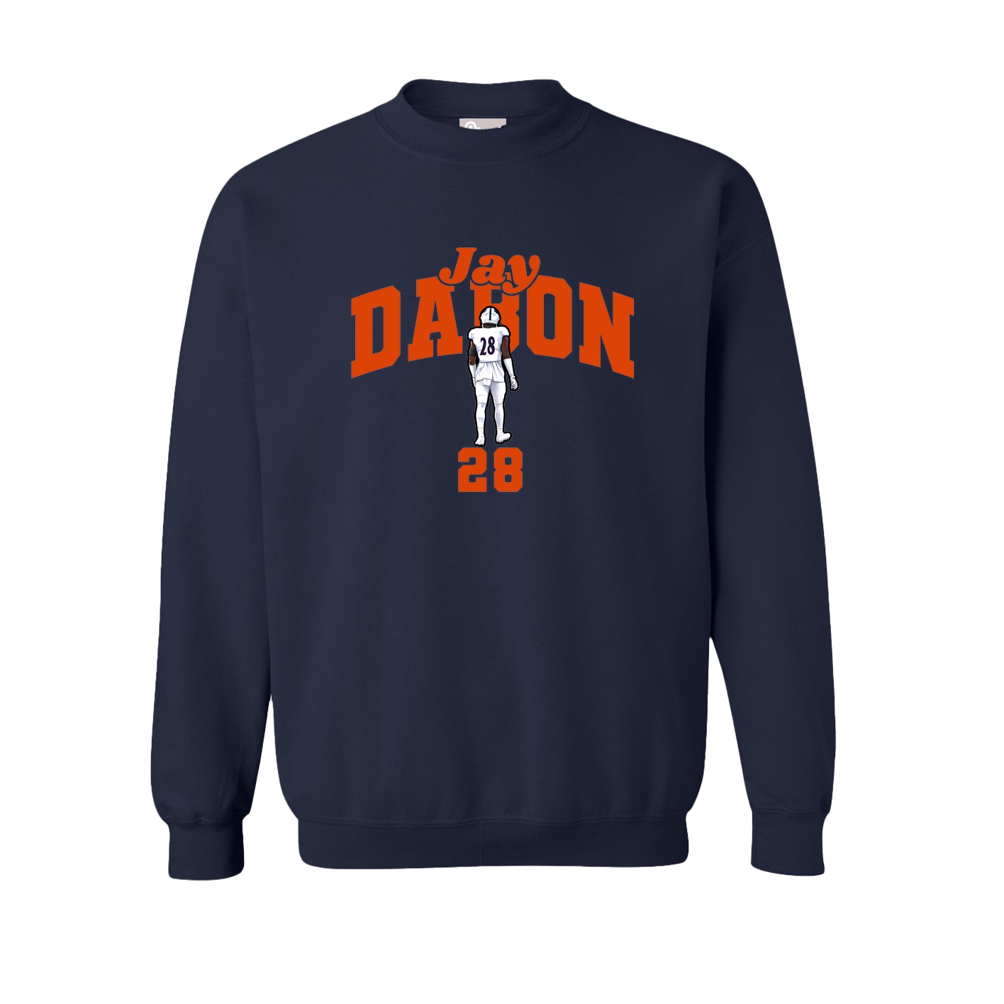 Fleece Crew — Signature Arch in Navy