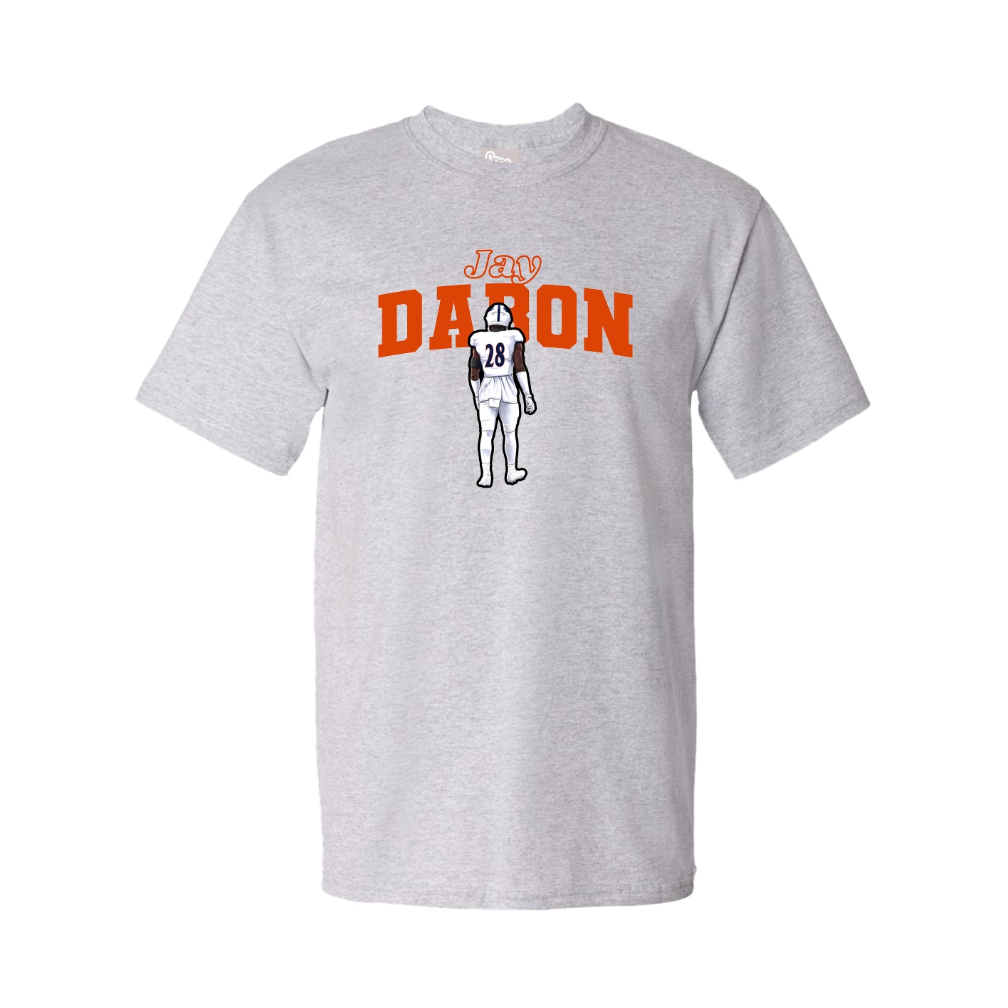 Youth Tee — Name Arch in Grey