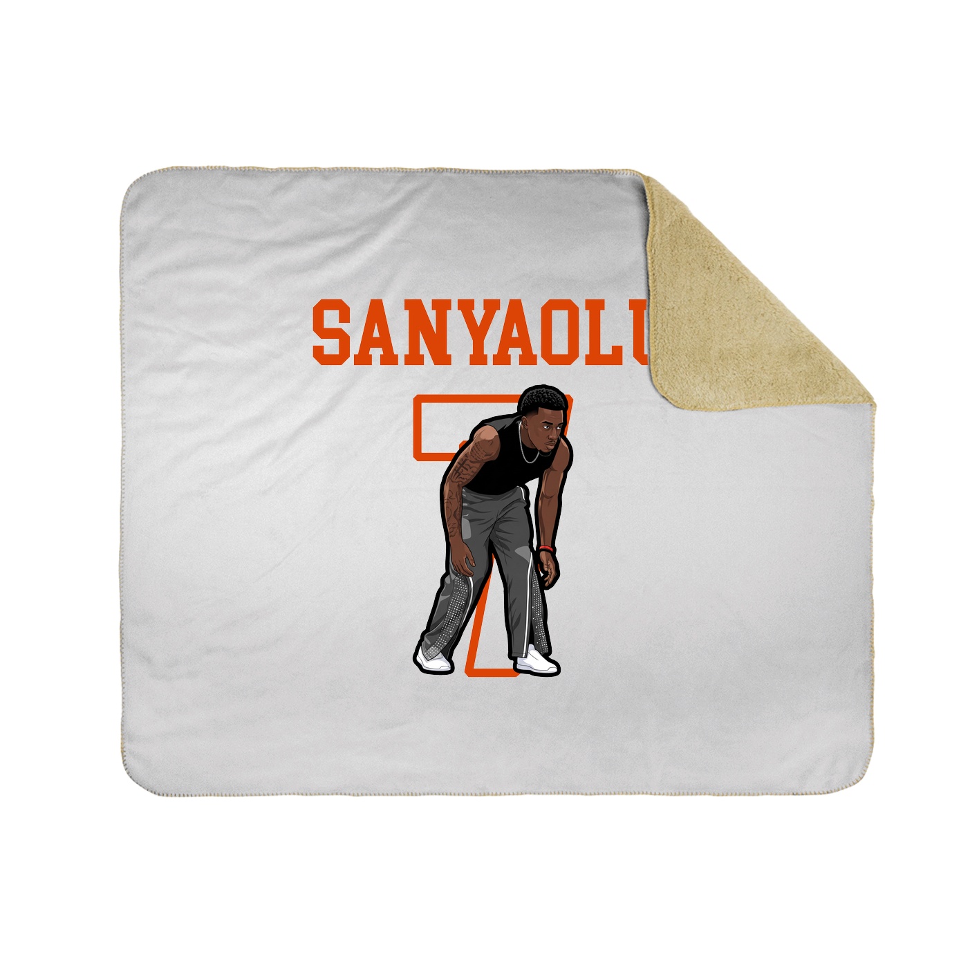 Throw Blanket — Shirsey in White