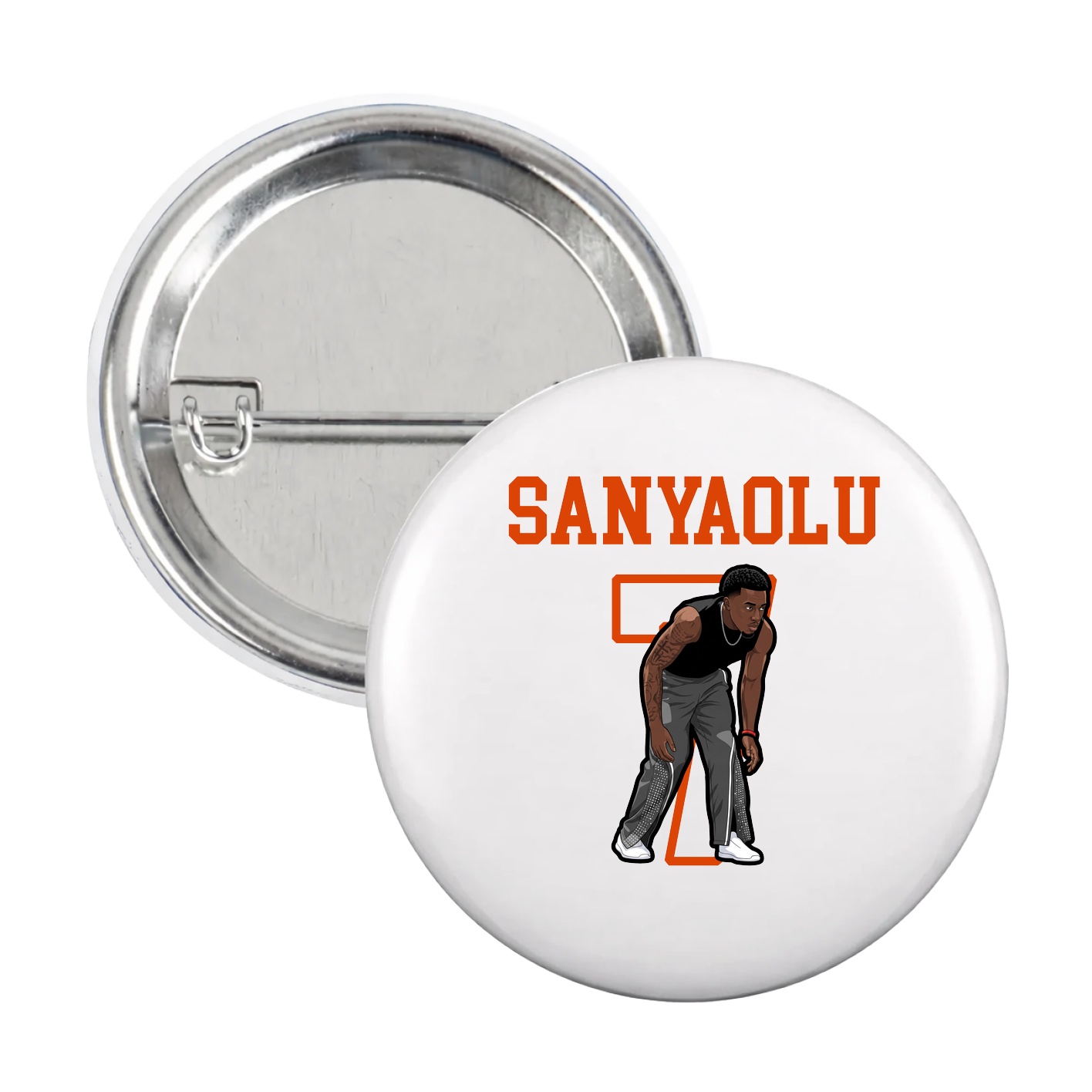 Game Day Button — Shirsey in White