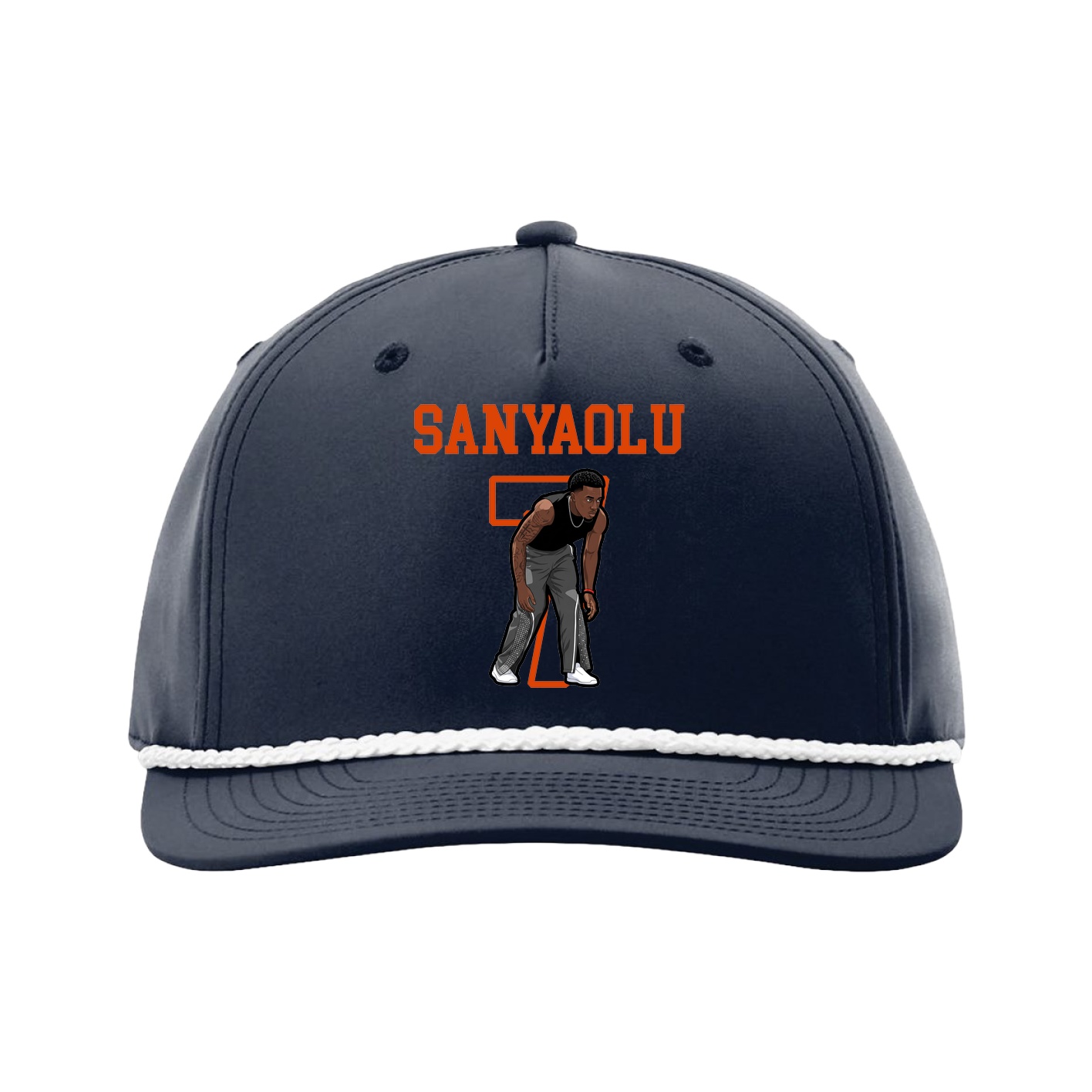 Five-Panel Classic Rope Cap — Shirsey in Navy