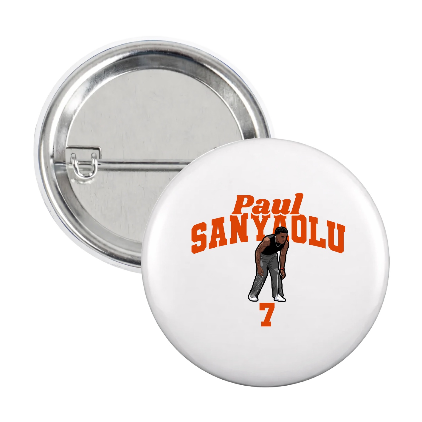Game Day Button — Signature Arch in White