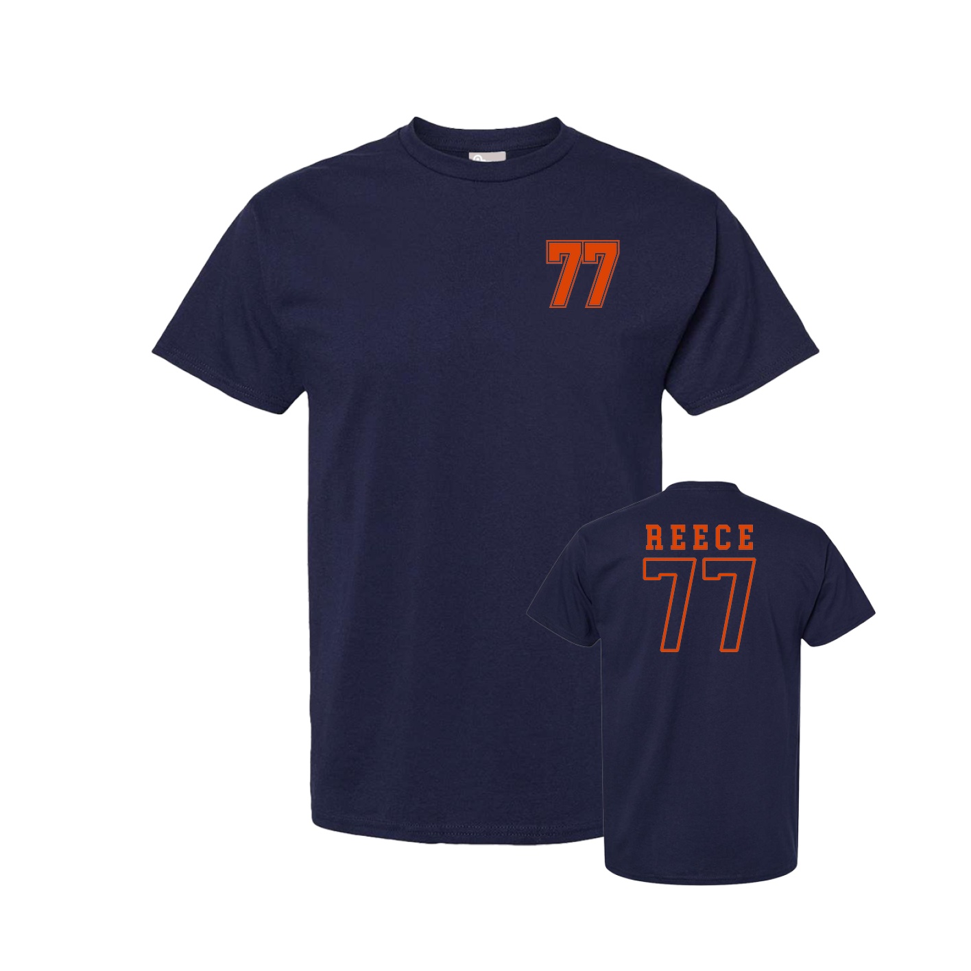 Tee — Chest Back in Navy