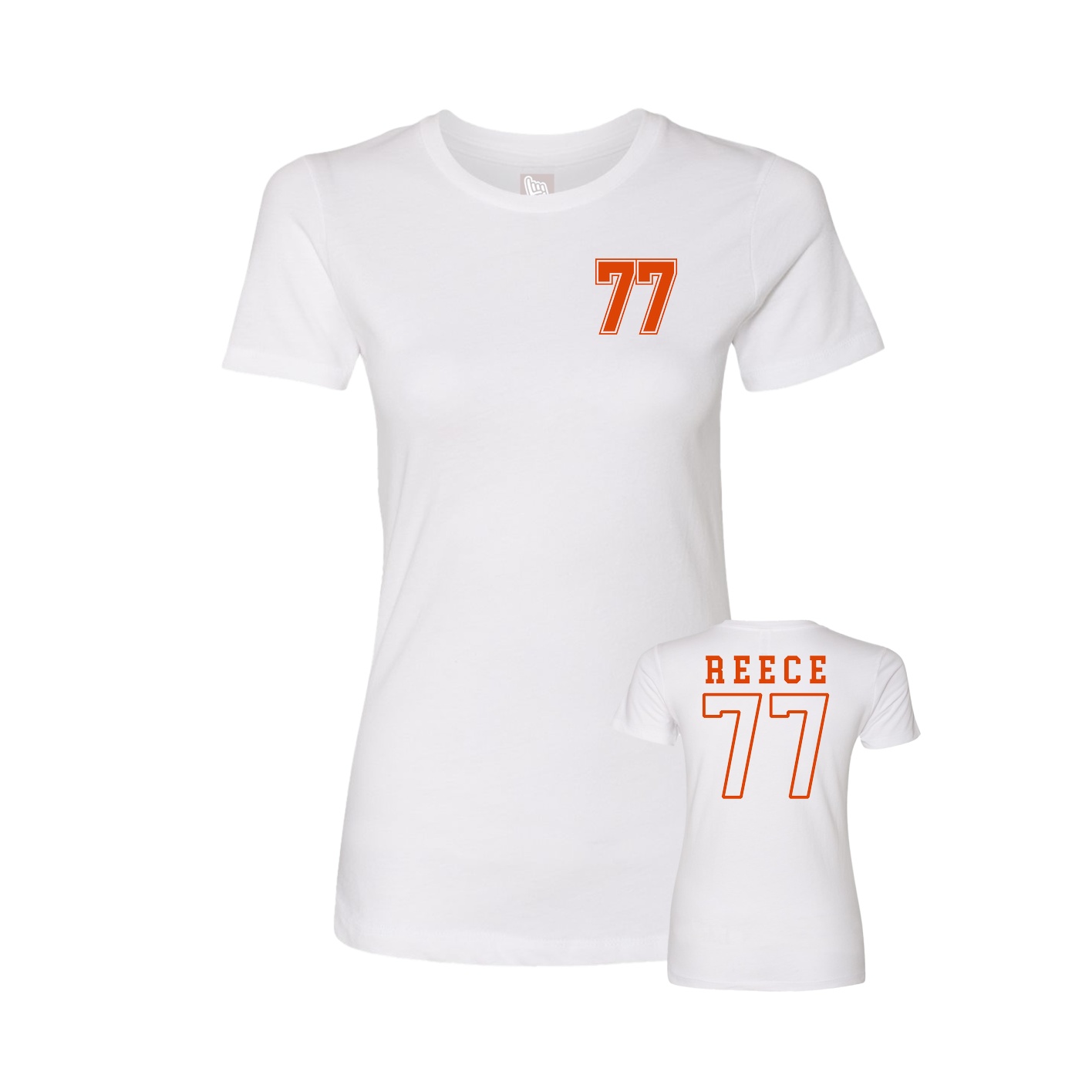 Womens Tee — Chest Back in White