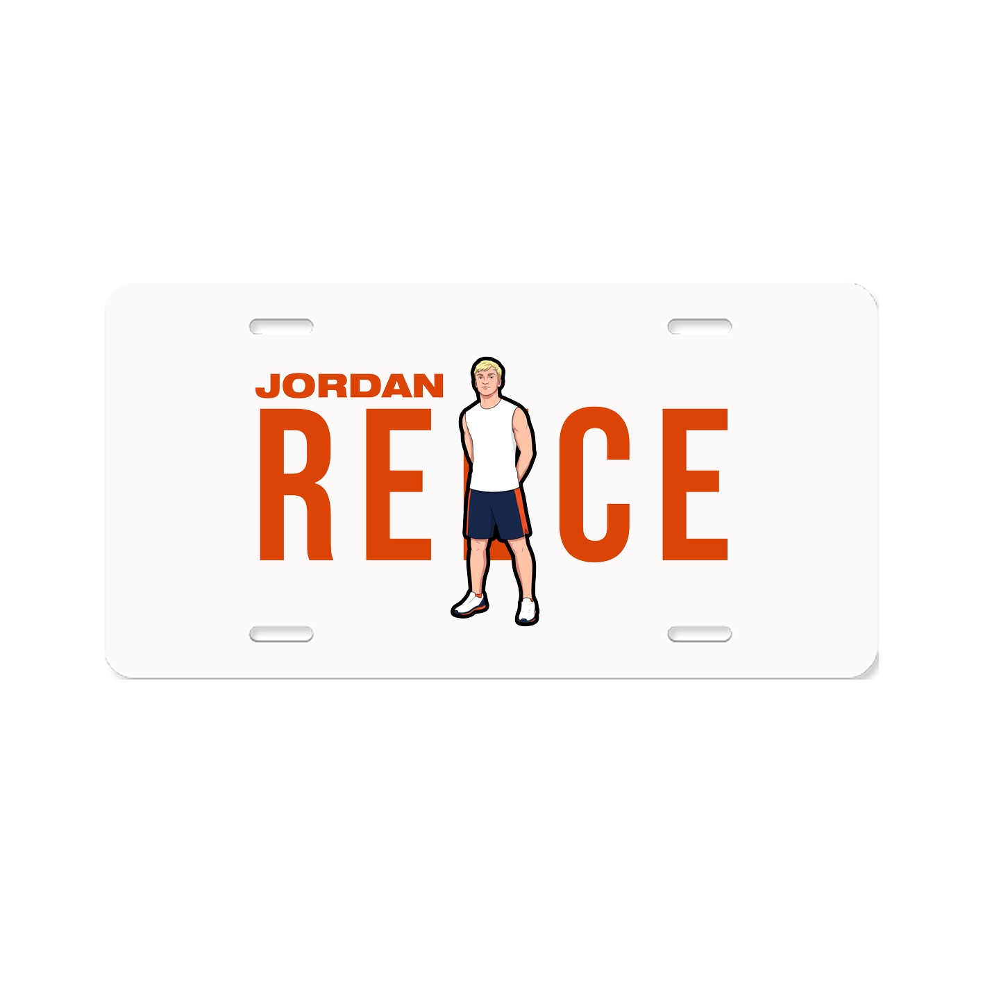 License Plate — Player Name in Classic