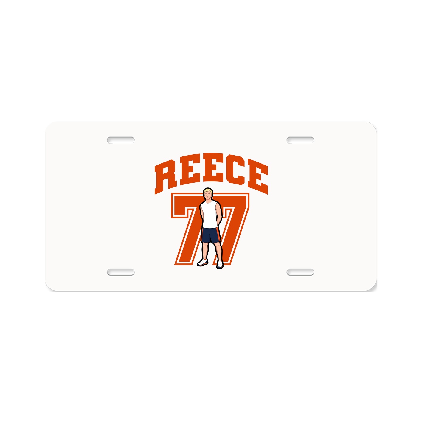 License Plate — Number in Classic