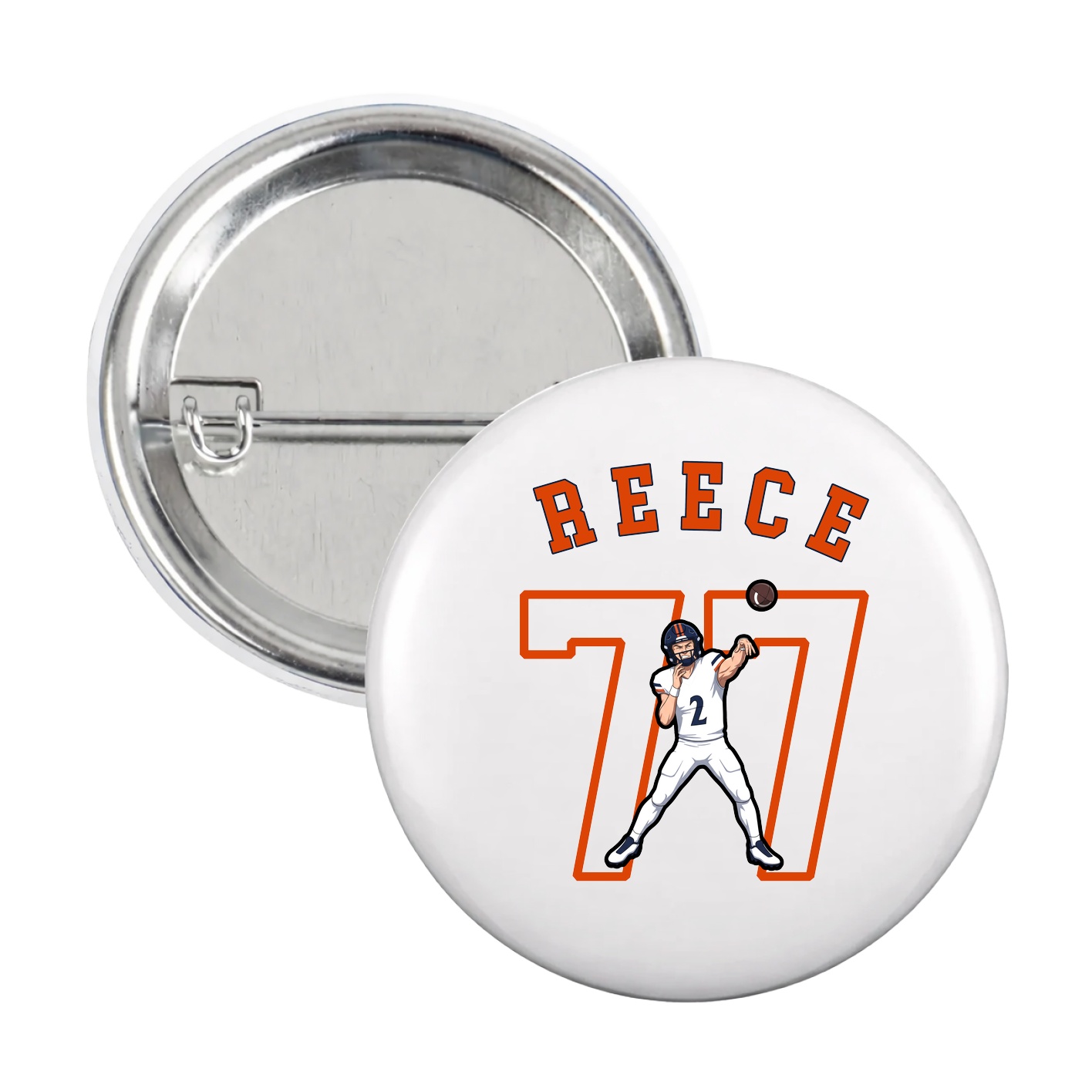 Game Day Button — Shirsey Arch in White