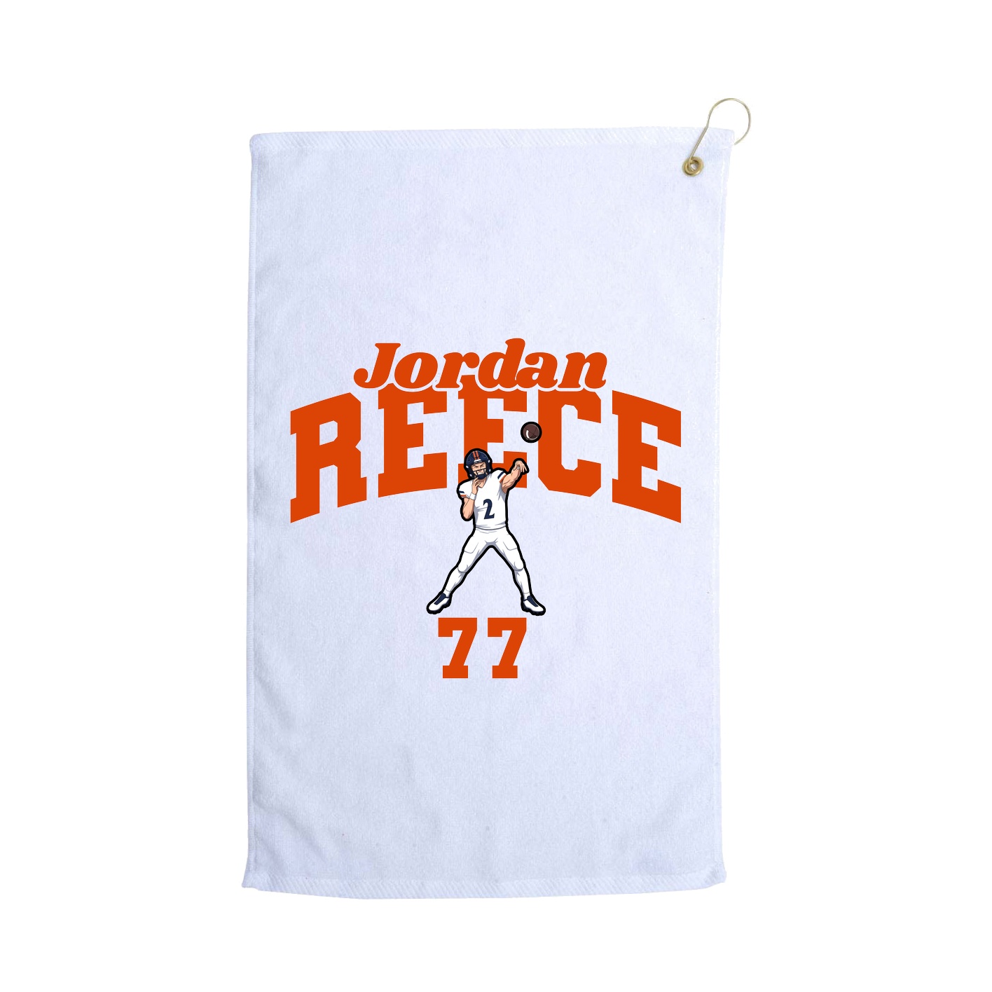 Golf Towel — Signature Arch in White