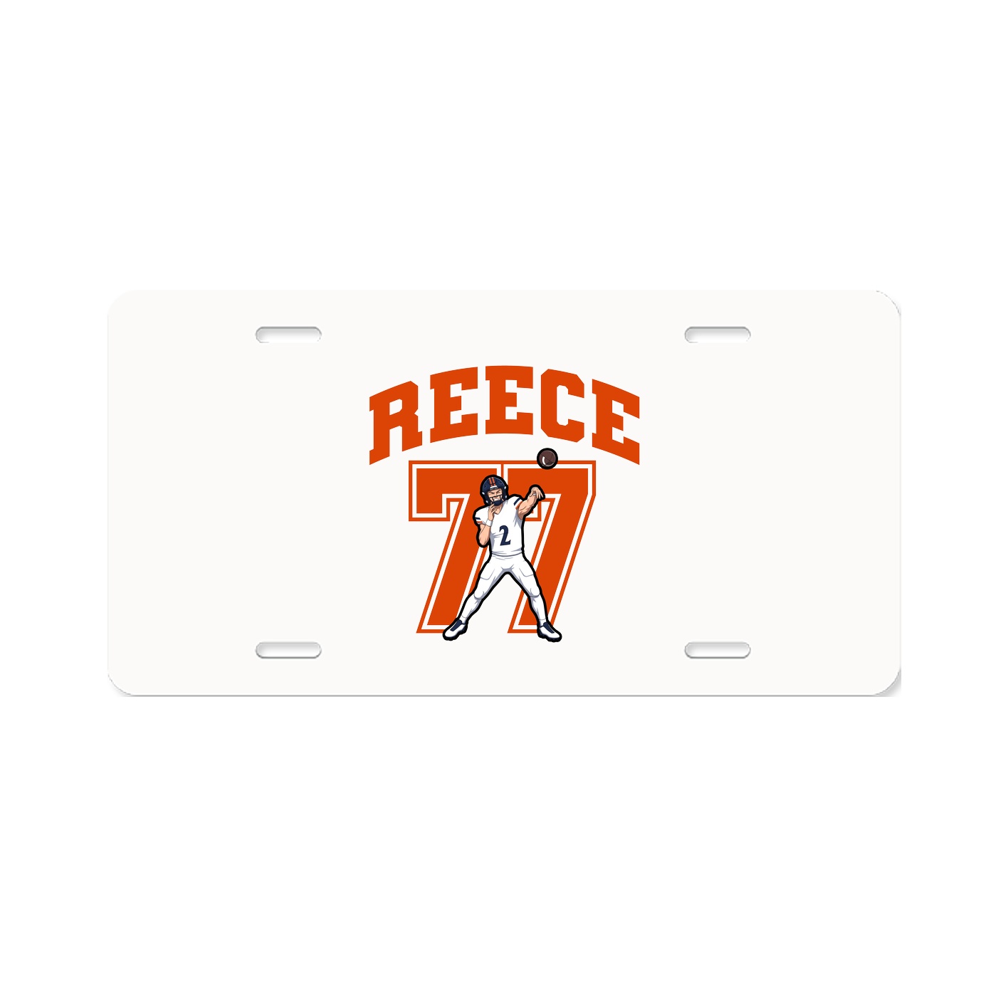 License Plate — Number in Classic