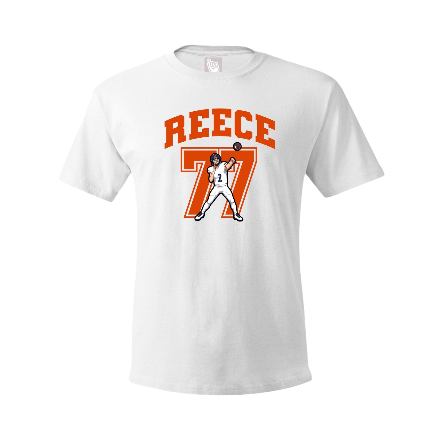Youth Tee — Number in White