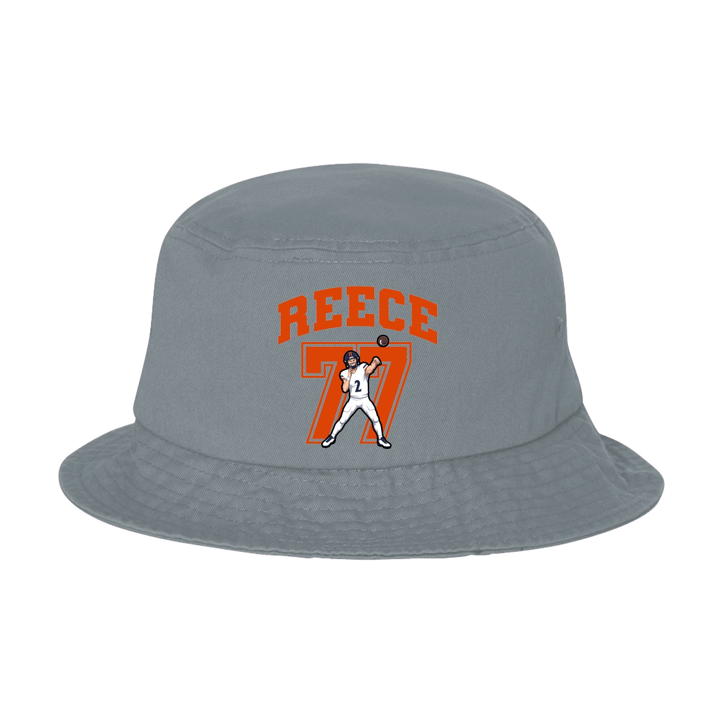 Bucket Cap — Number in Grey