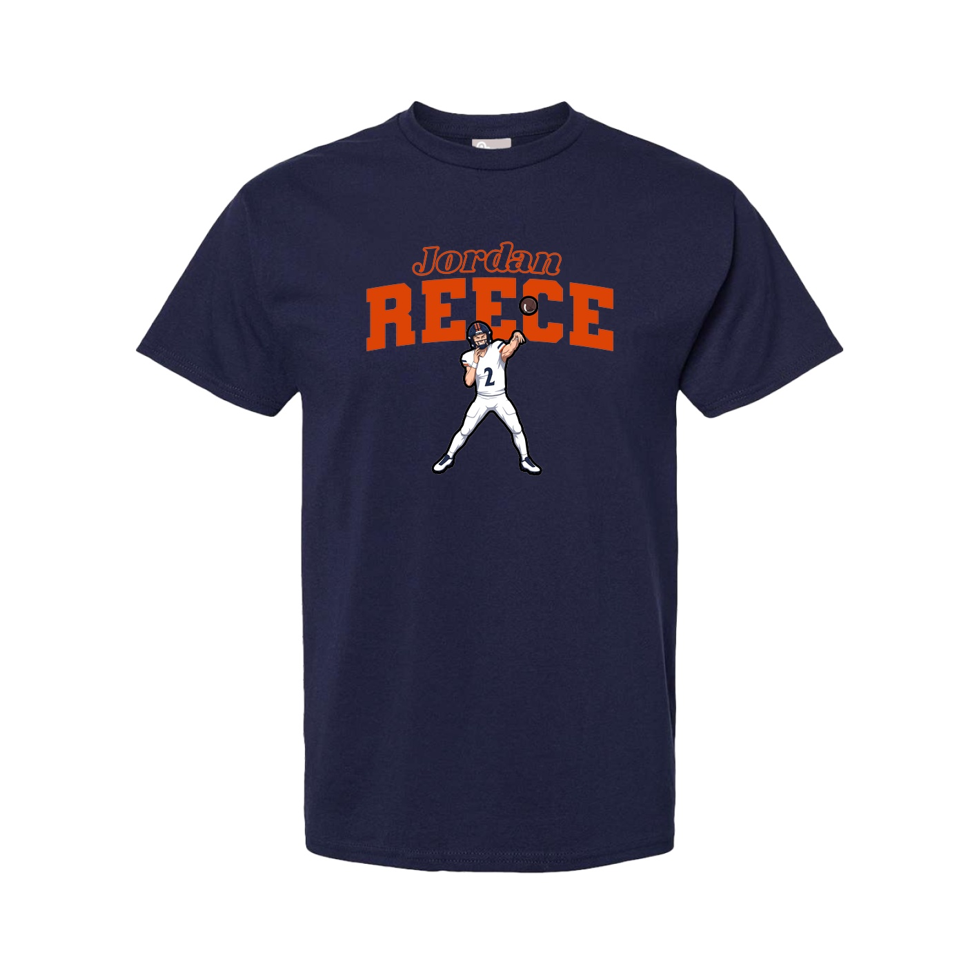 Youth Tee — Name Arch in Navy