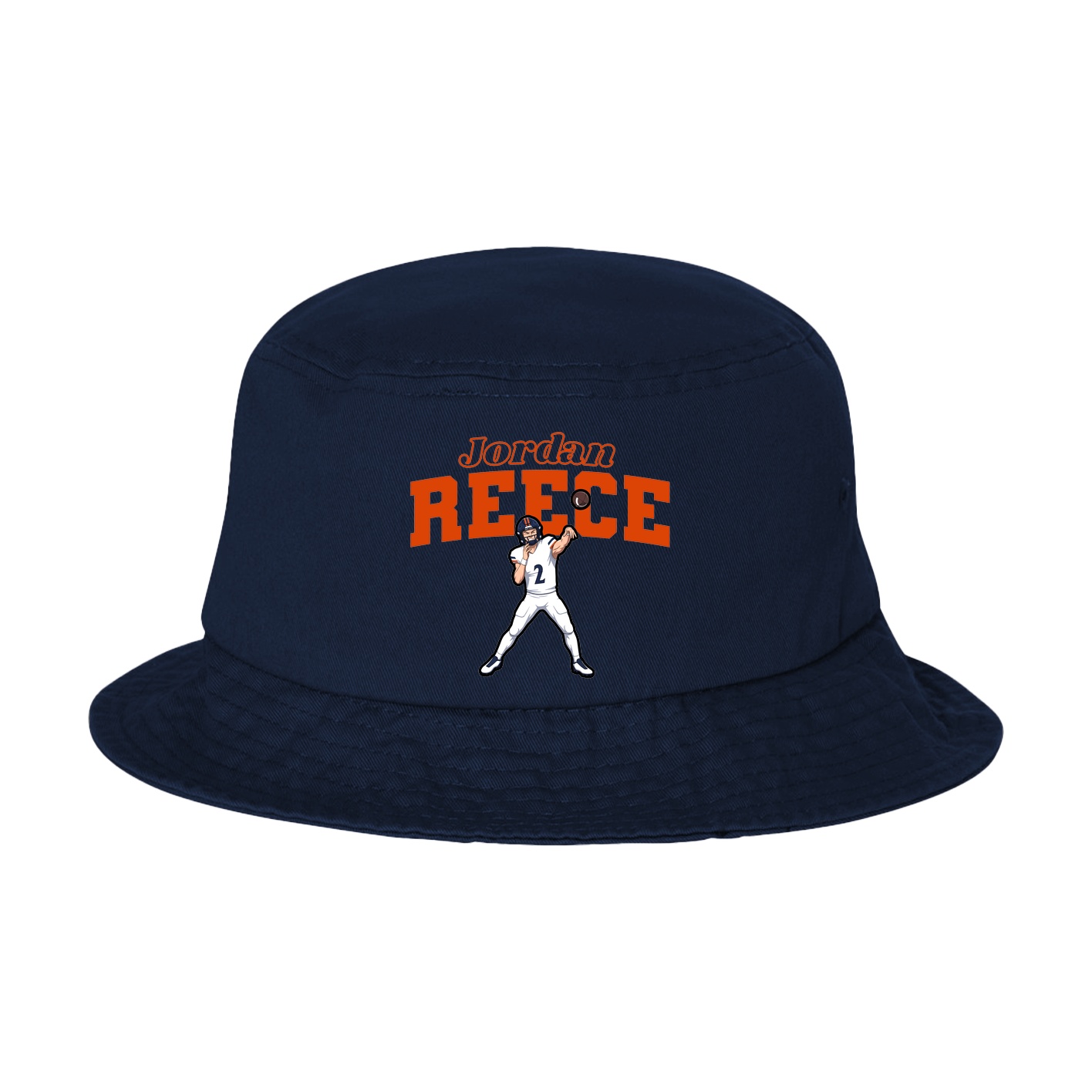 Bucket Cap — Name Arch in Navy