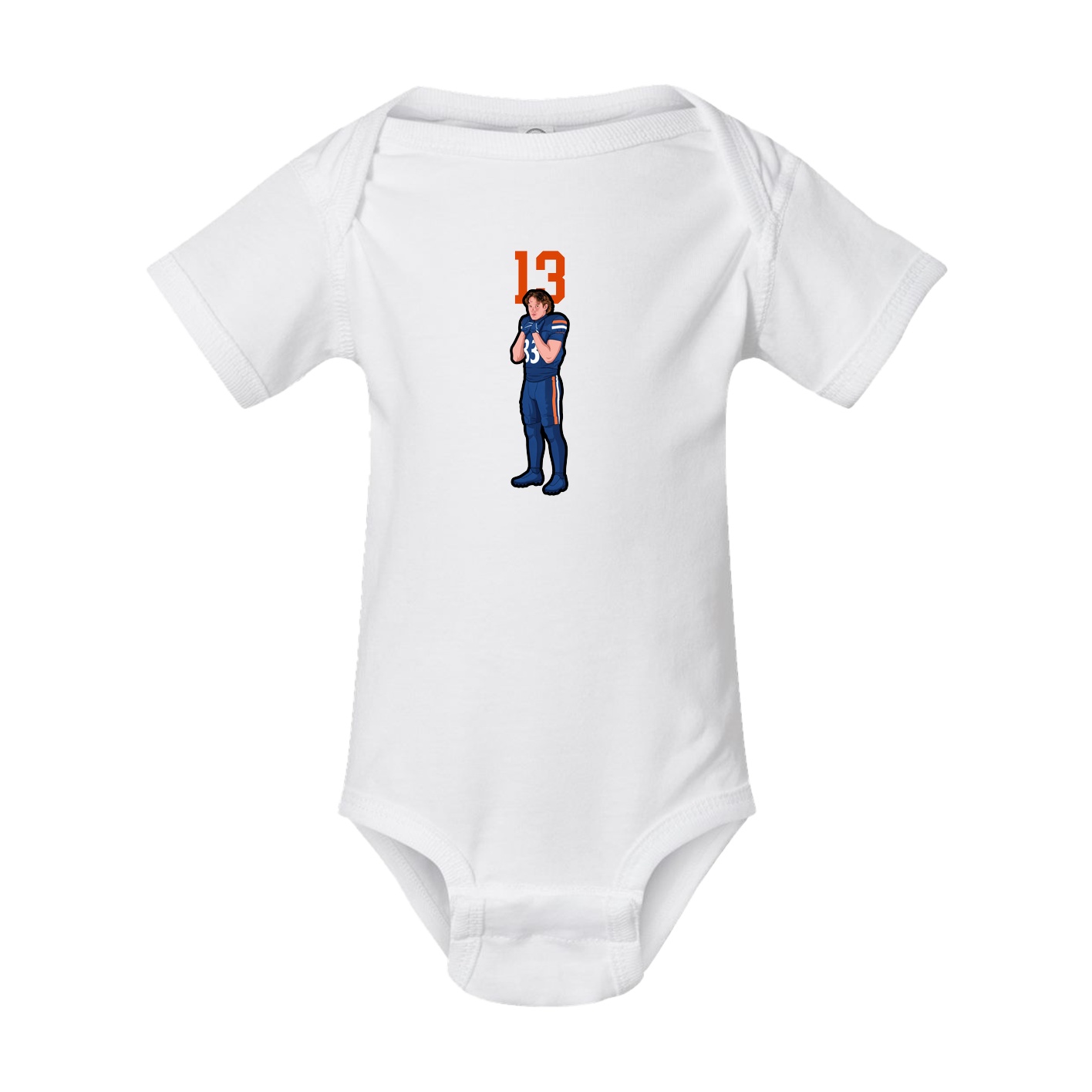 Baby Onesie — Number Top in White