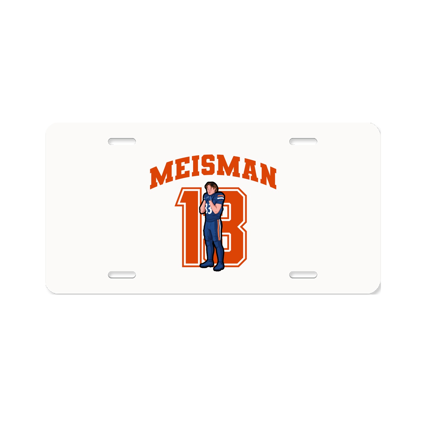 License Plate — Number in Classic