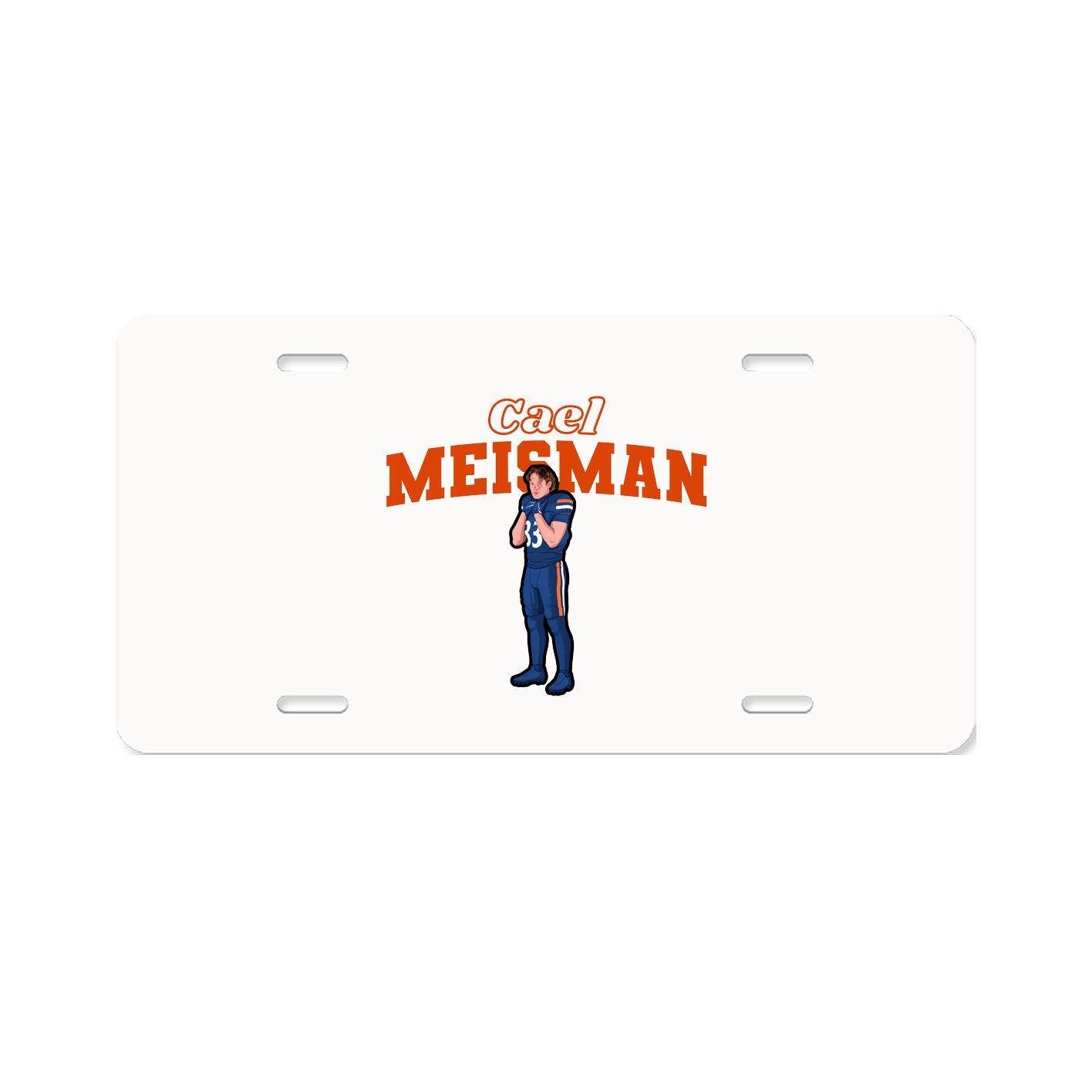 License Plate — Name Arch in Classic