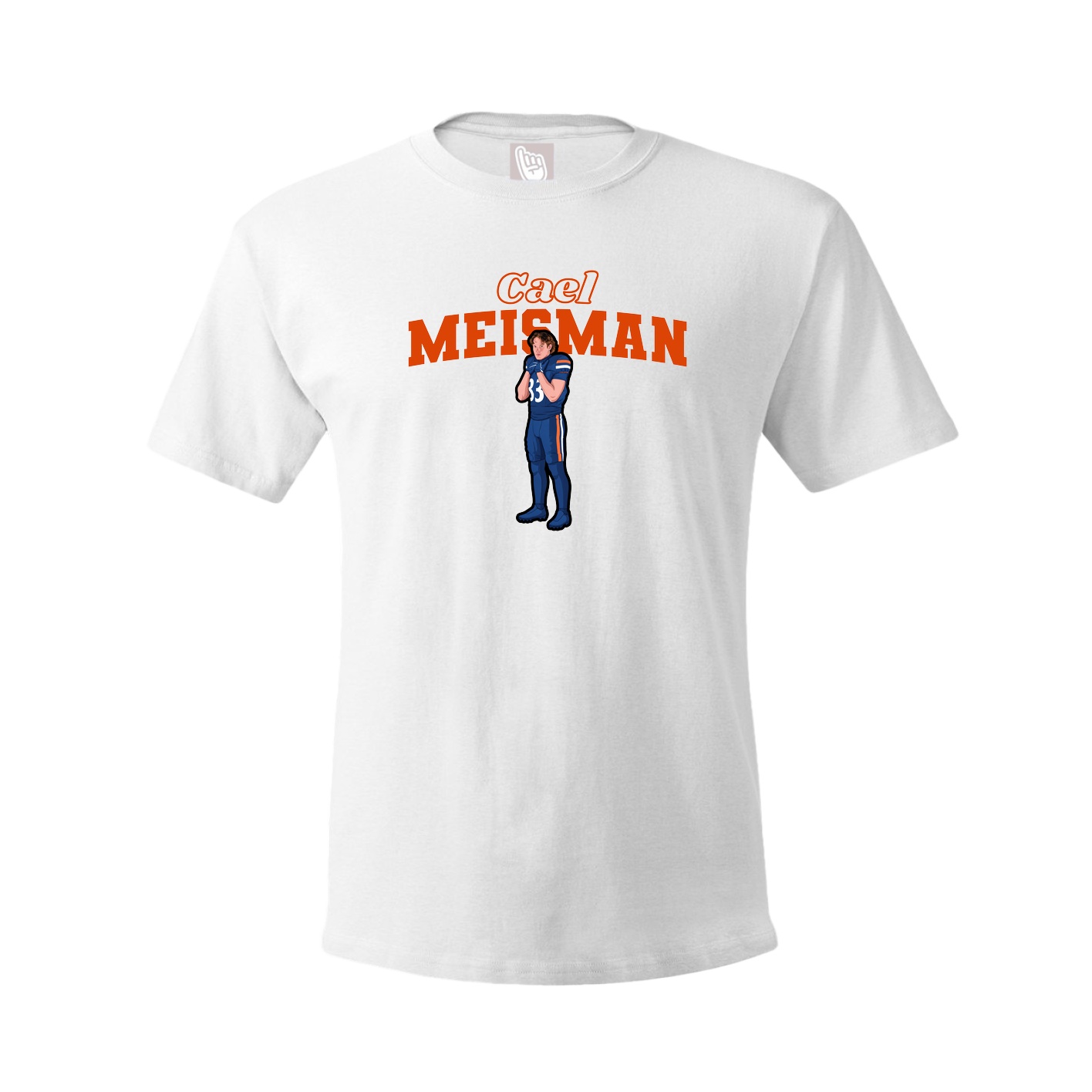Youth Tee — Name Arch in White