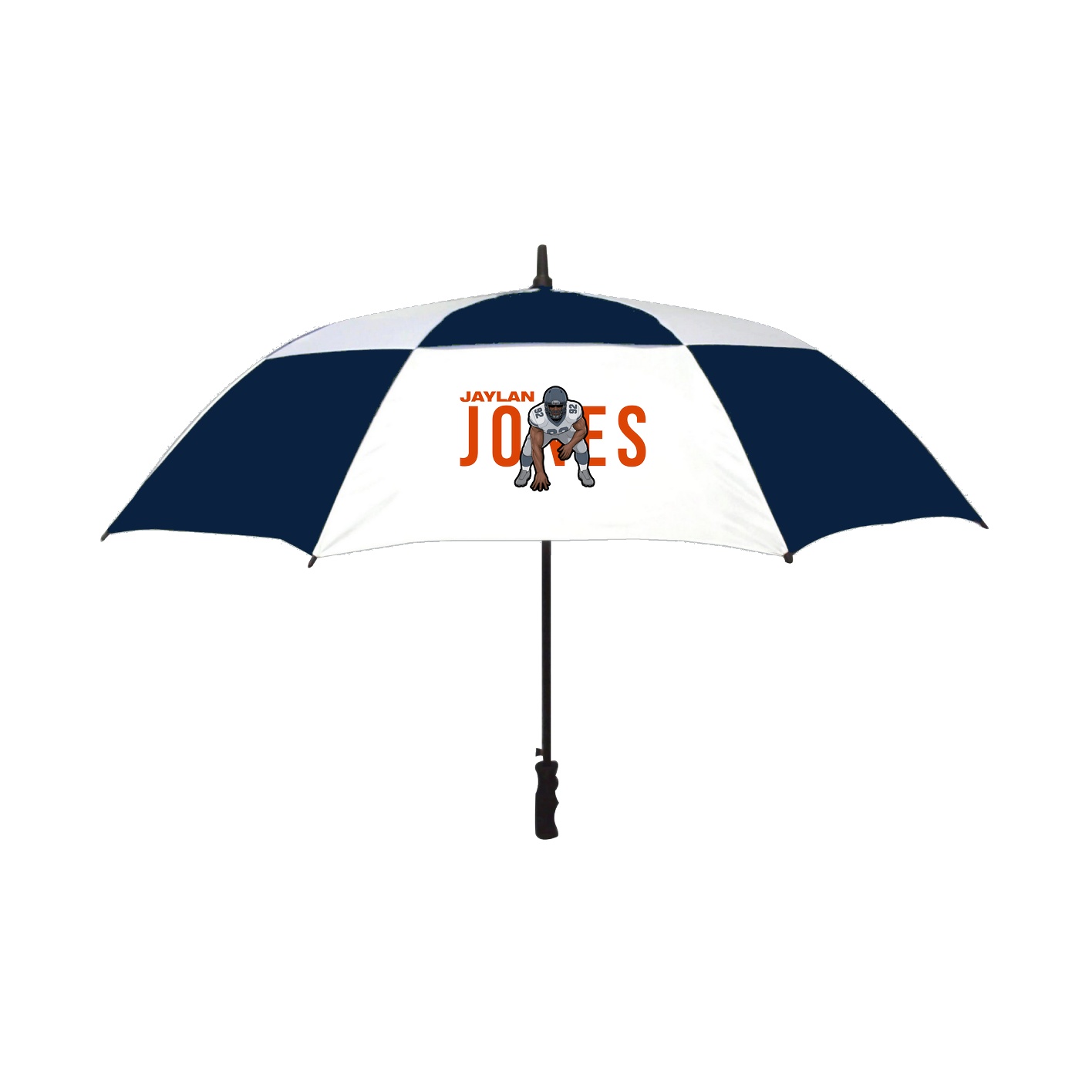 Golf Umbrella — Player Name in Navy