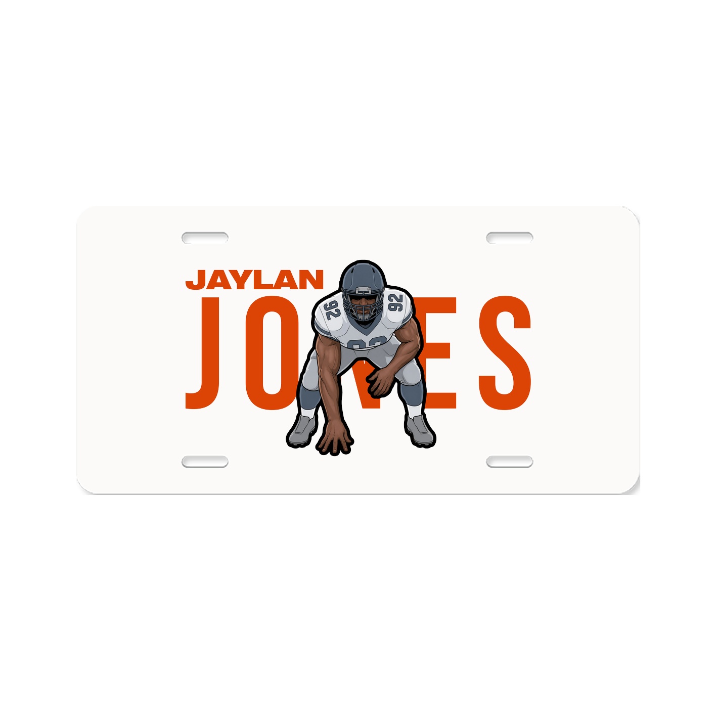 License Plate — Player Name in Classic
