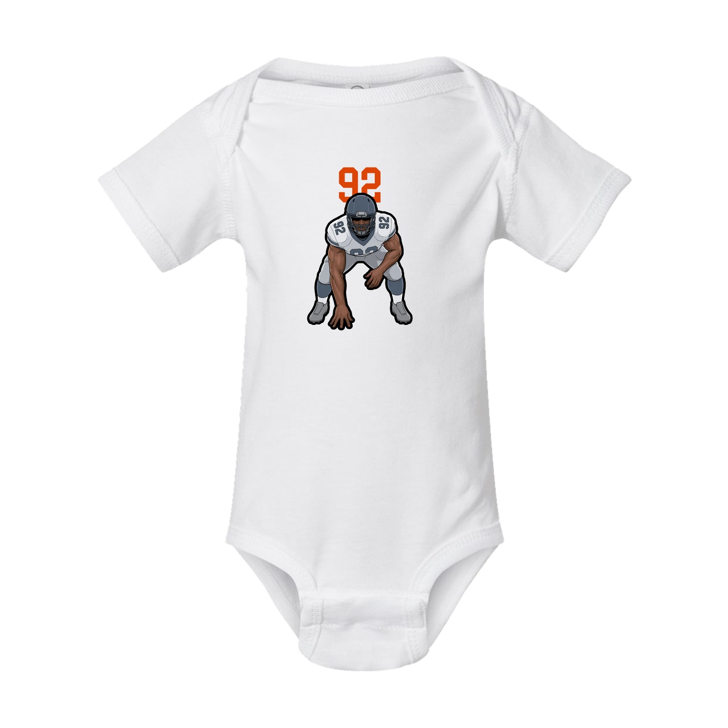 Baby Onesie — Number Top in White