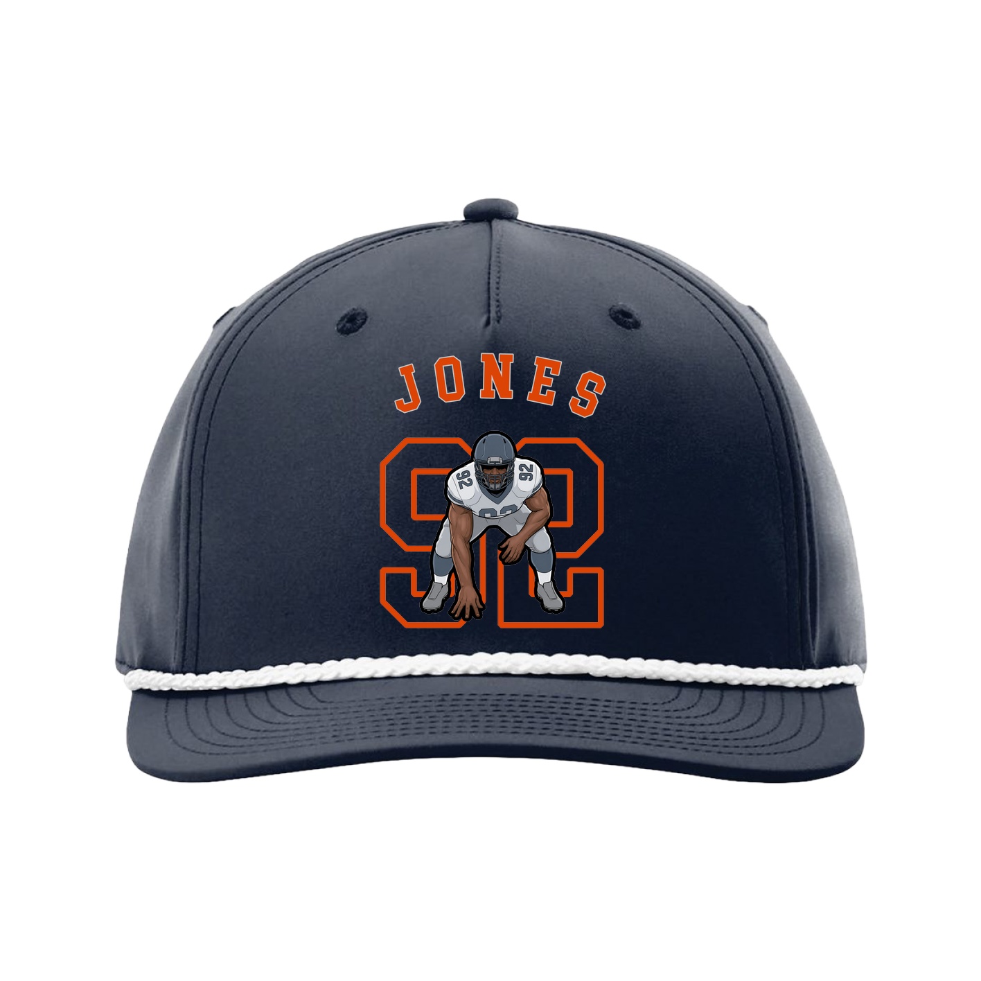 Five-Panel Classic Rope Cap — Shirsey Arch in Navy