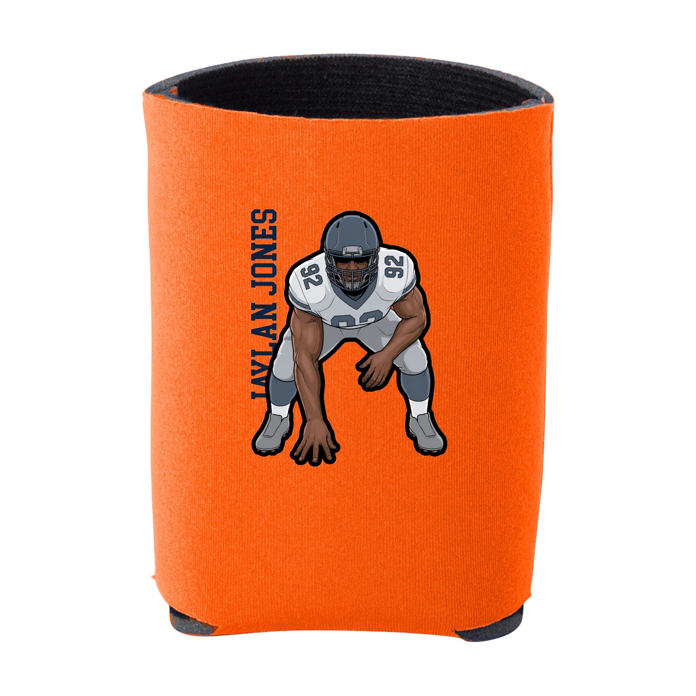 Can Holder — Name Vertical in Orange