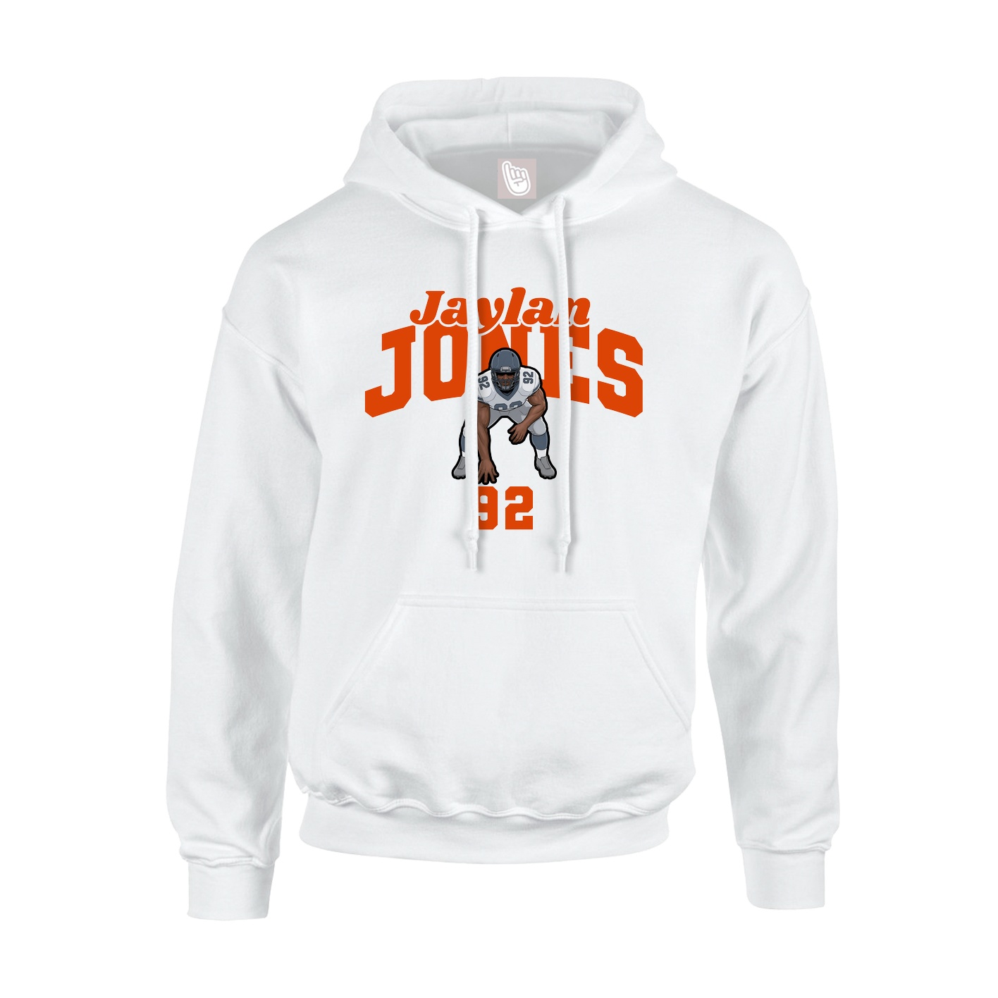 Hoodie — Signature Arch in White