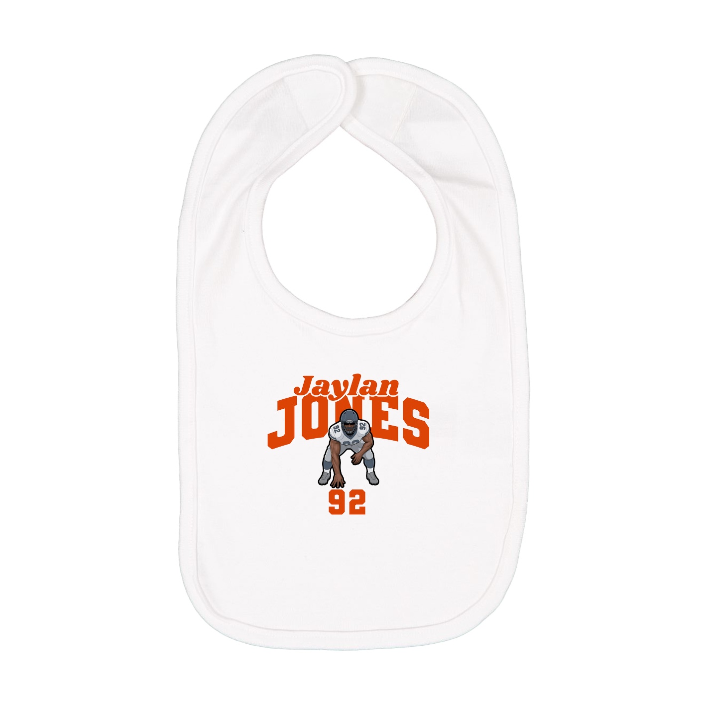 Infant Bib — Signature Arch in White