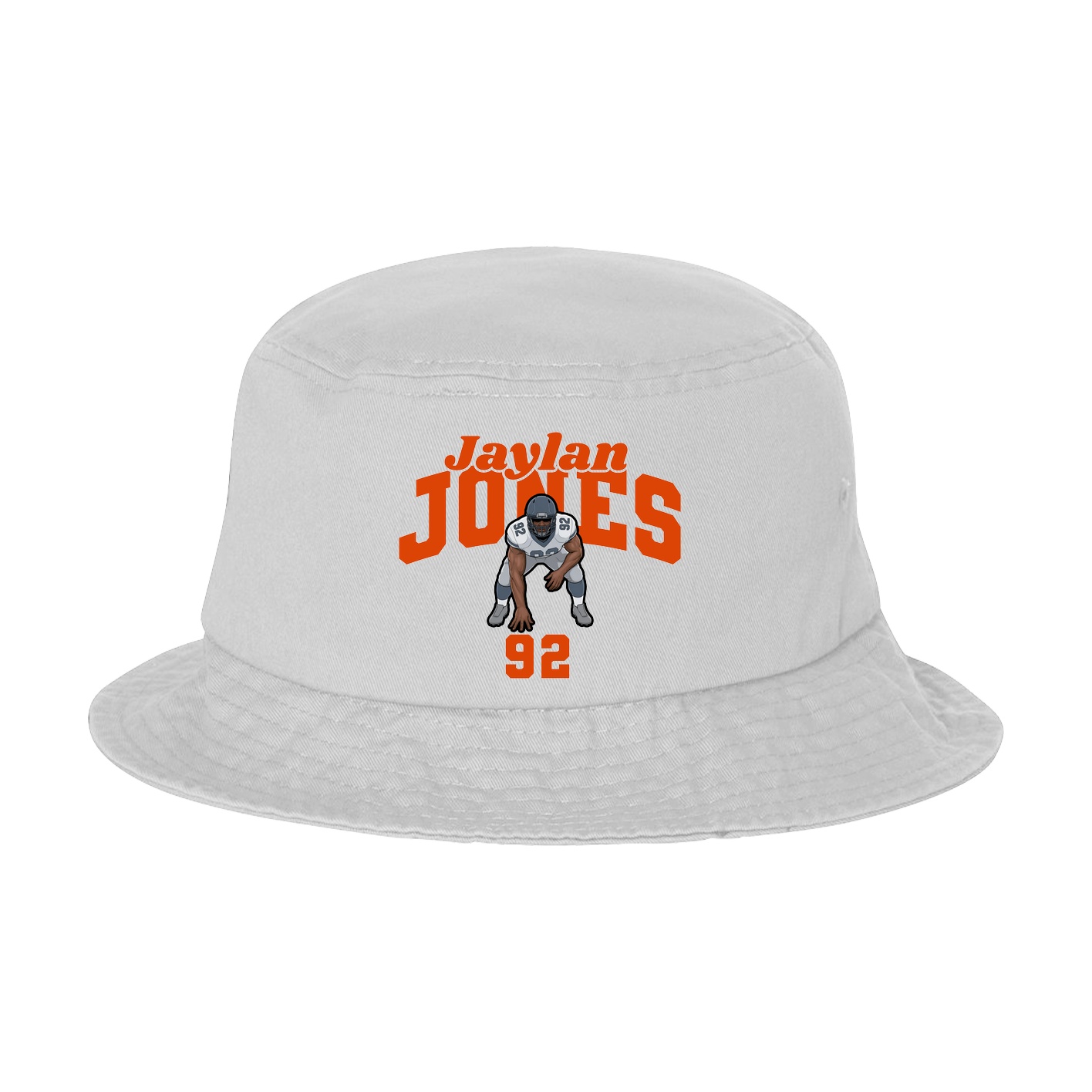 Bucket Cap — Signature Arch in White