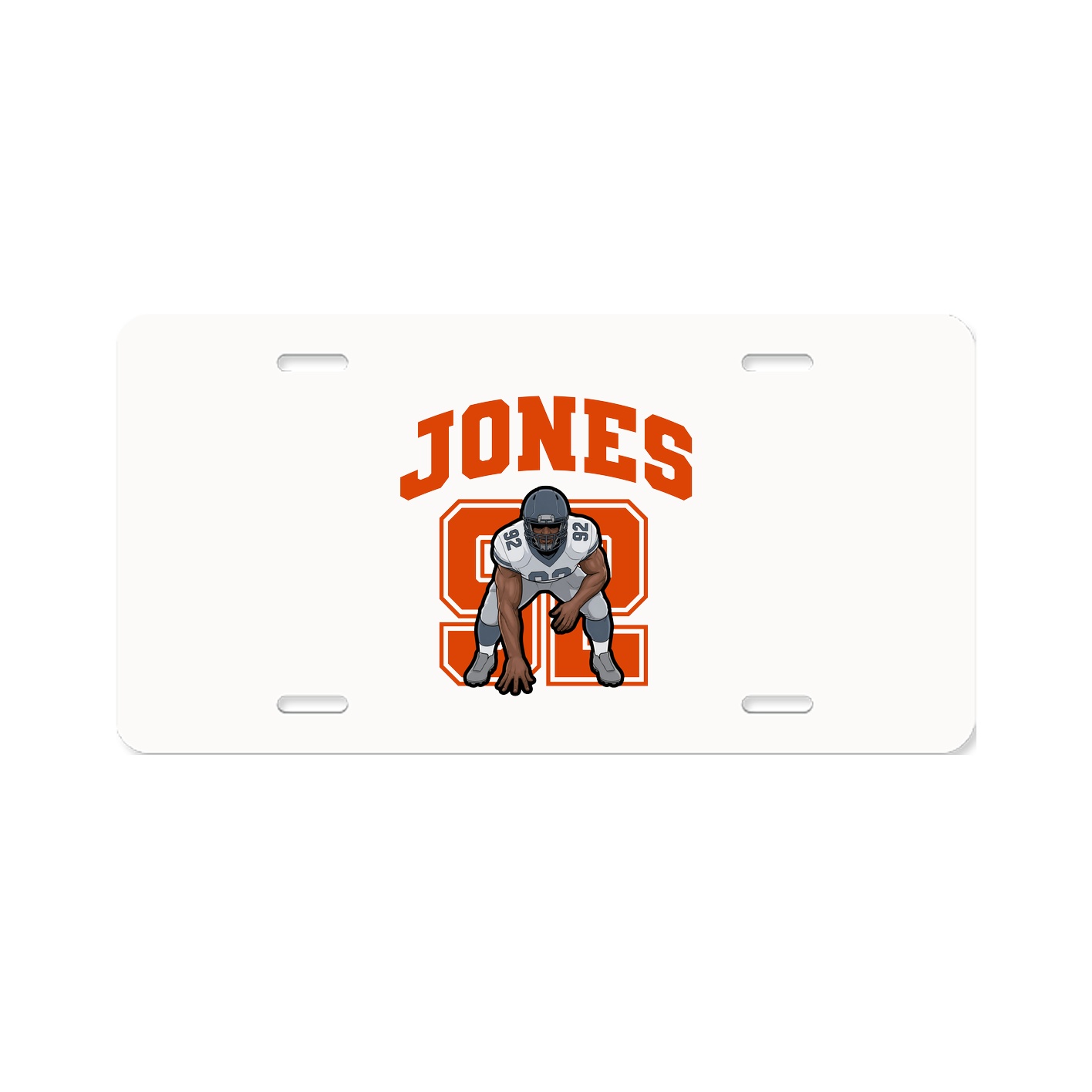 License Plate — Number in Classic