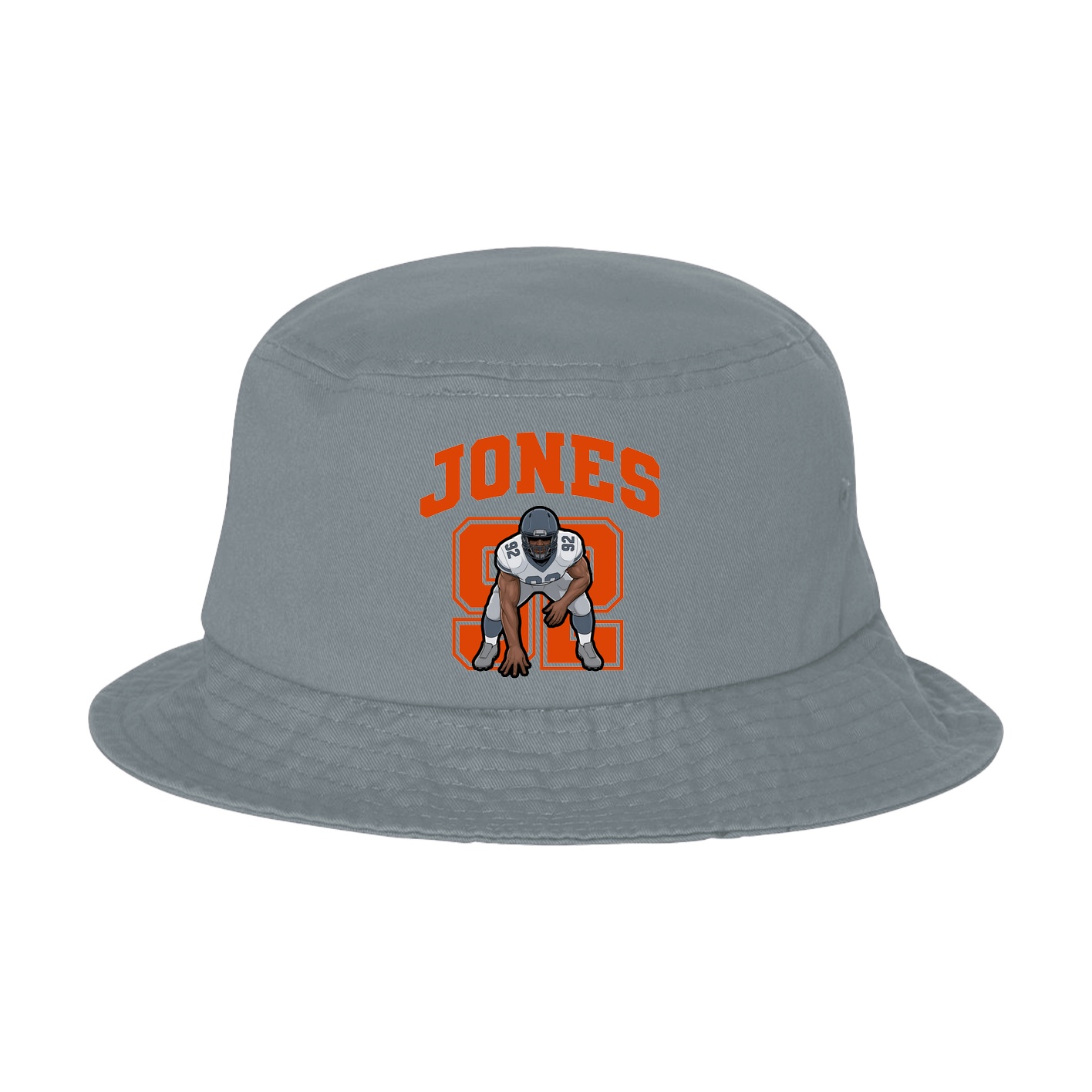 Bucket Cap — Number in Grey