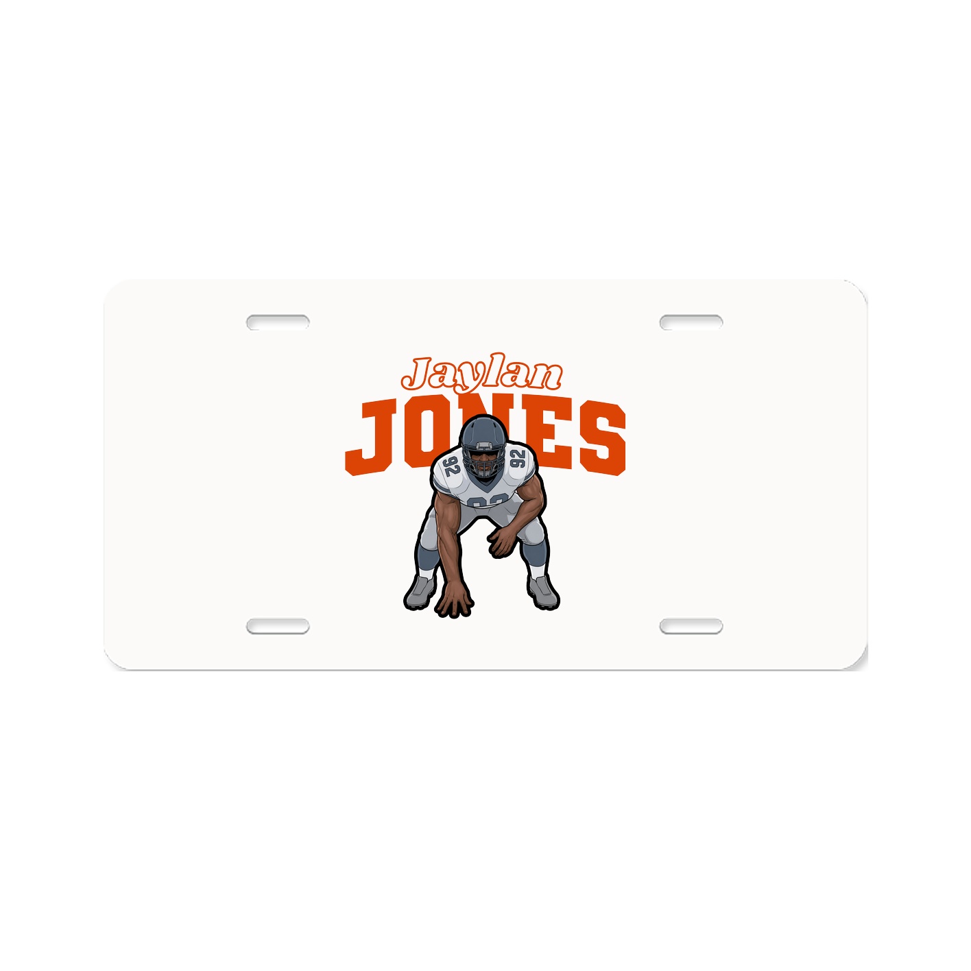 License Plate — Name Arch in Classic