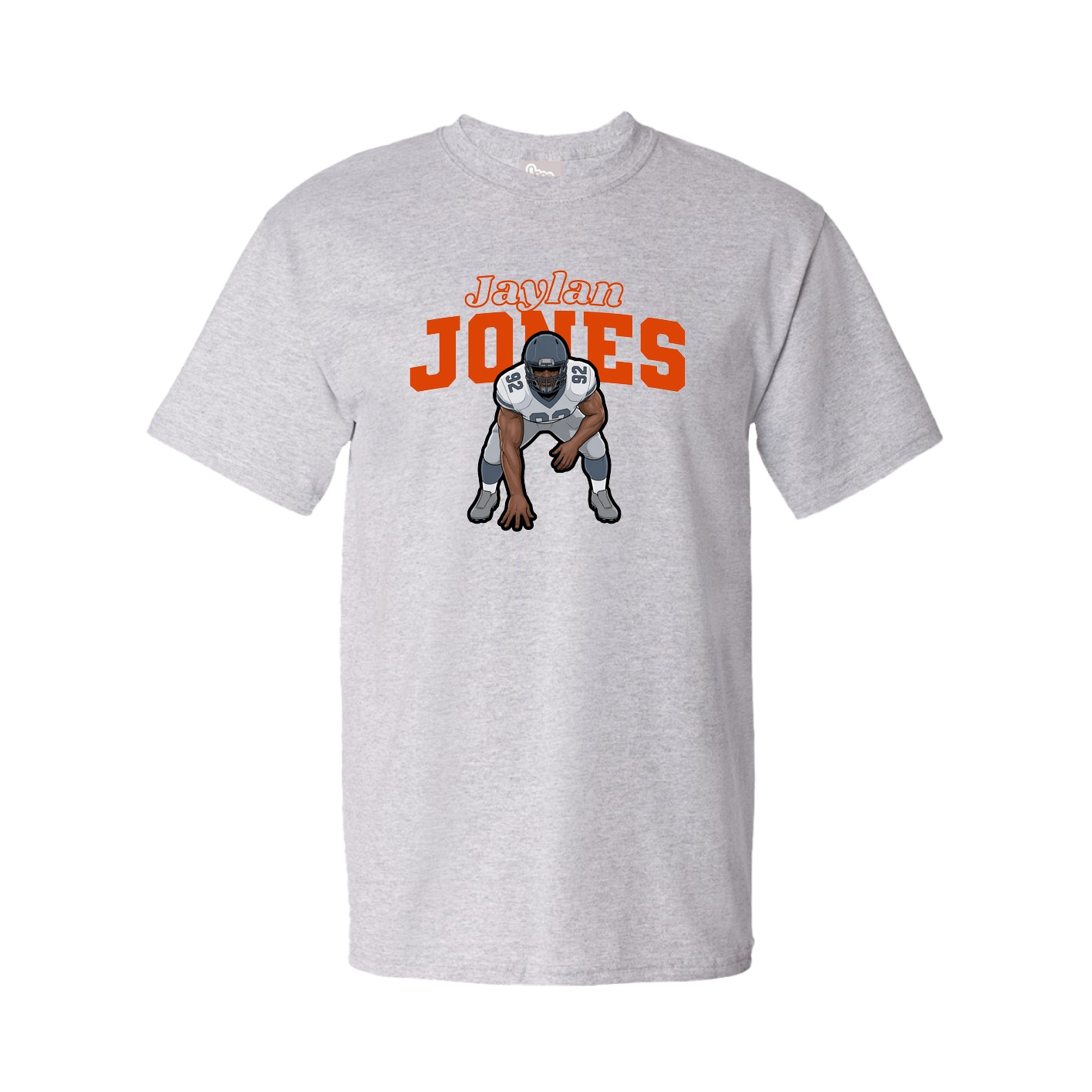 Tee — Name Arch in Grey