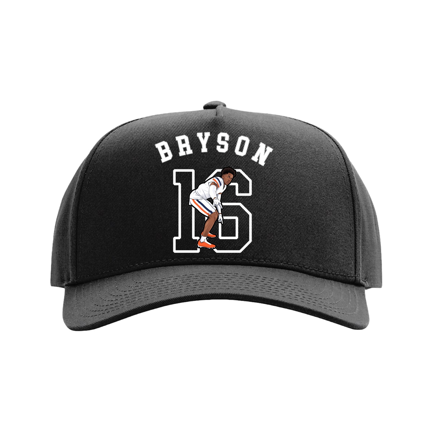 Full Fabric Five-Panel Champ Cap — Shirsey Arch in Black