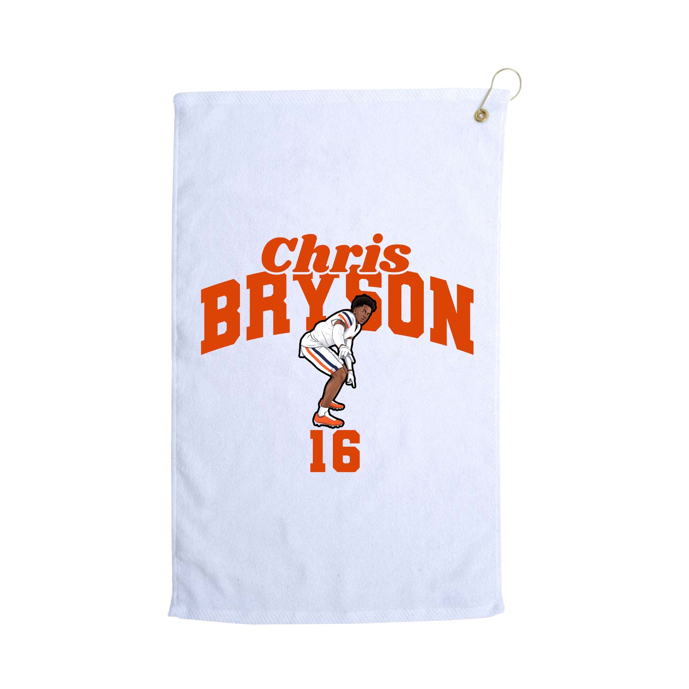 Golf Towel — Signature Arch in White