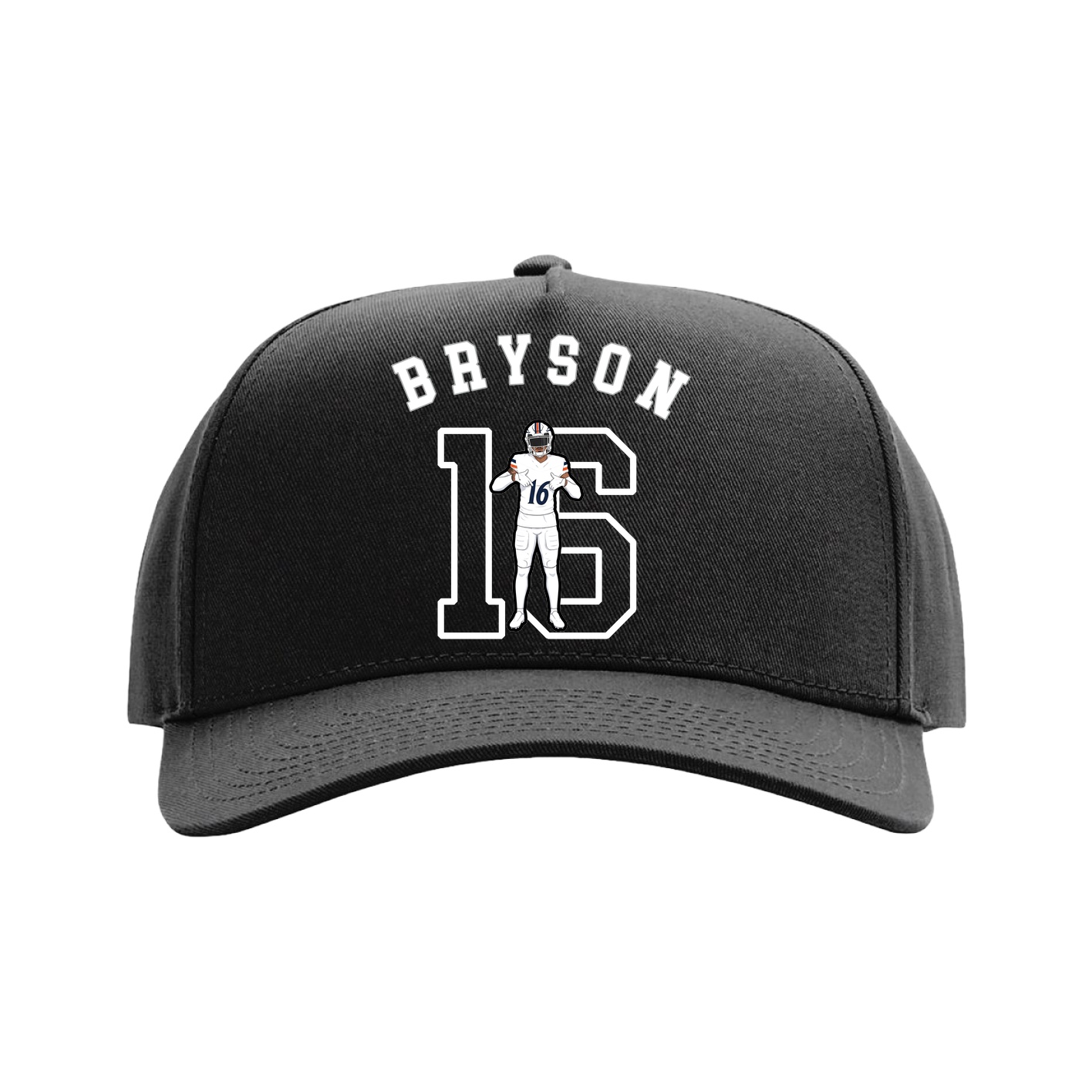 Full Fabric Five-Panel Champ Cap — Shirsey Arch in Black