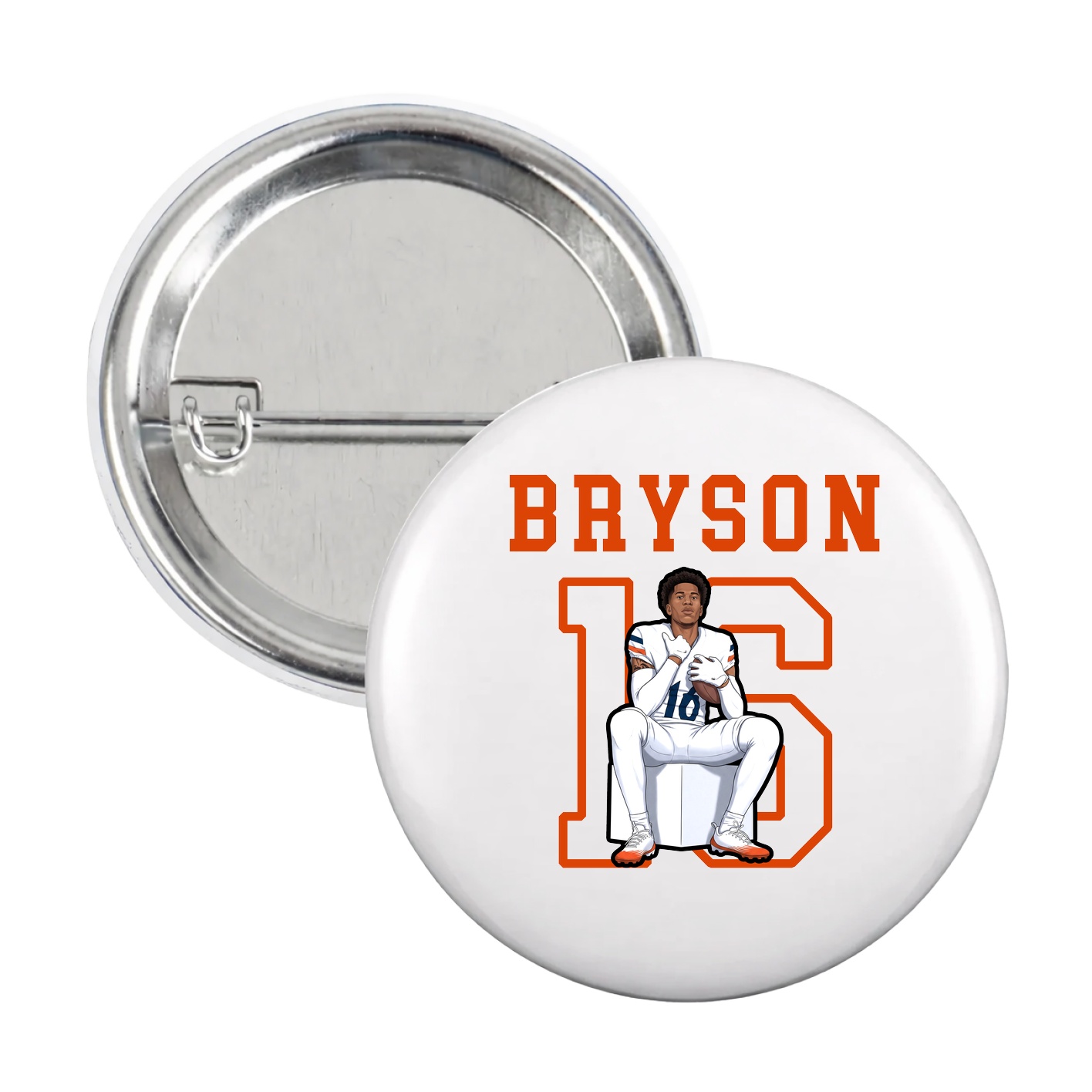 Game Day Button — Shirsey in White