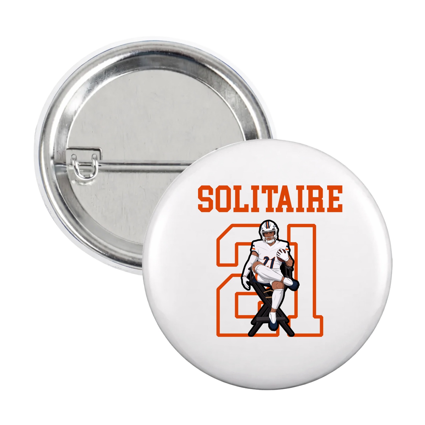 Game Day Button — Shirsey in White