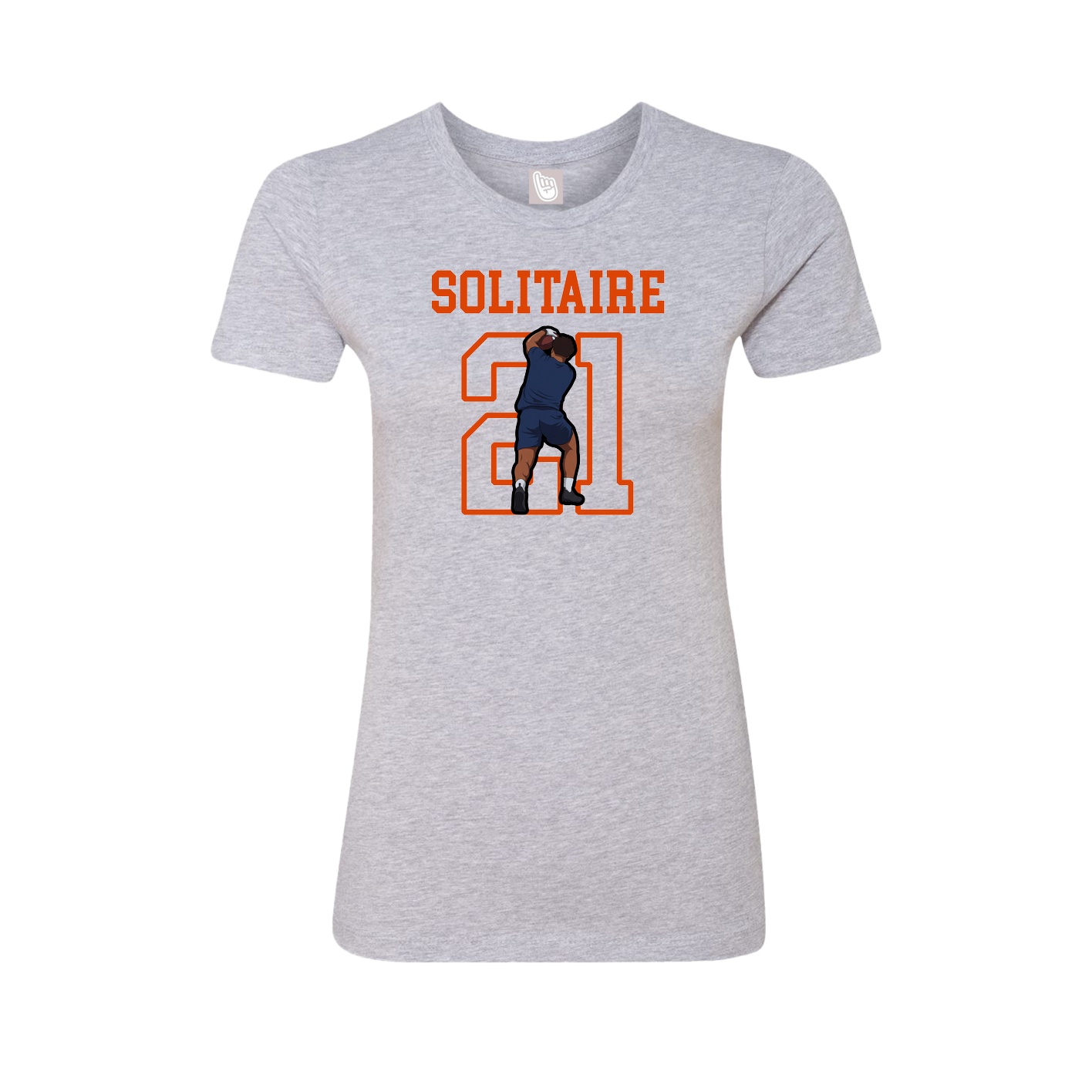 Fitted Women's Tee — Shirsey in Grey